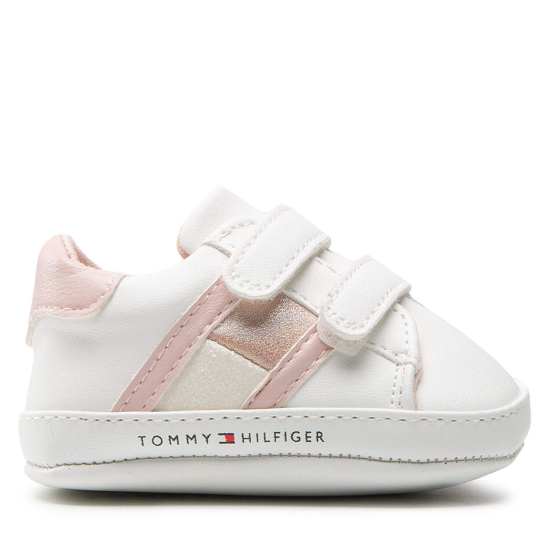 Tommy Hilfiger Сникърси Velcro Shoe T0A4-32111-0724 Бял - Pepit.bg