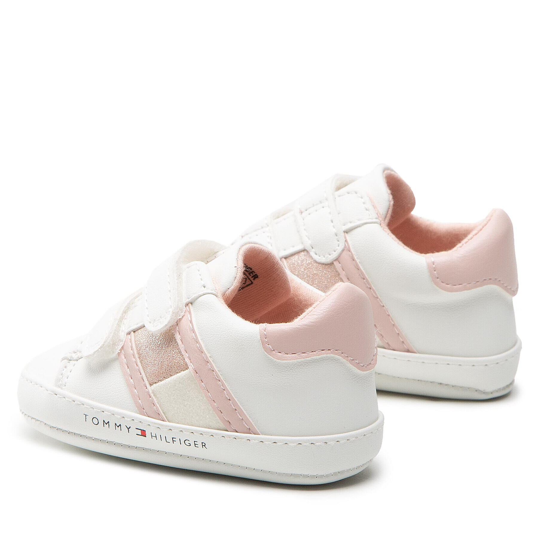 Tommy Hilfiger Сникърси Velcro Shoe T0A4-32111-0724 Бял - Pepit.bg
