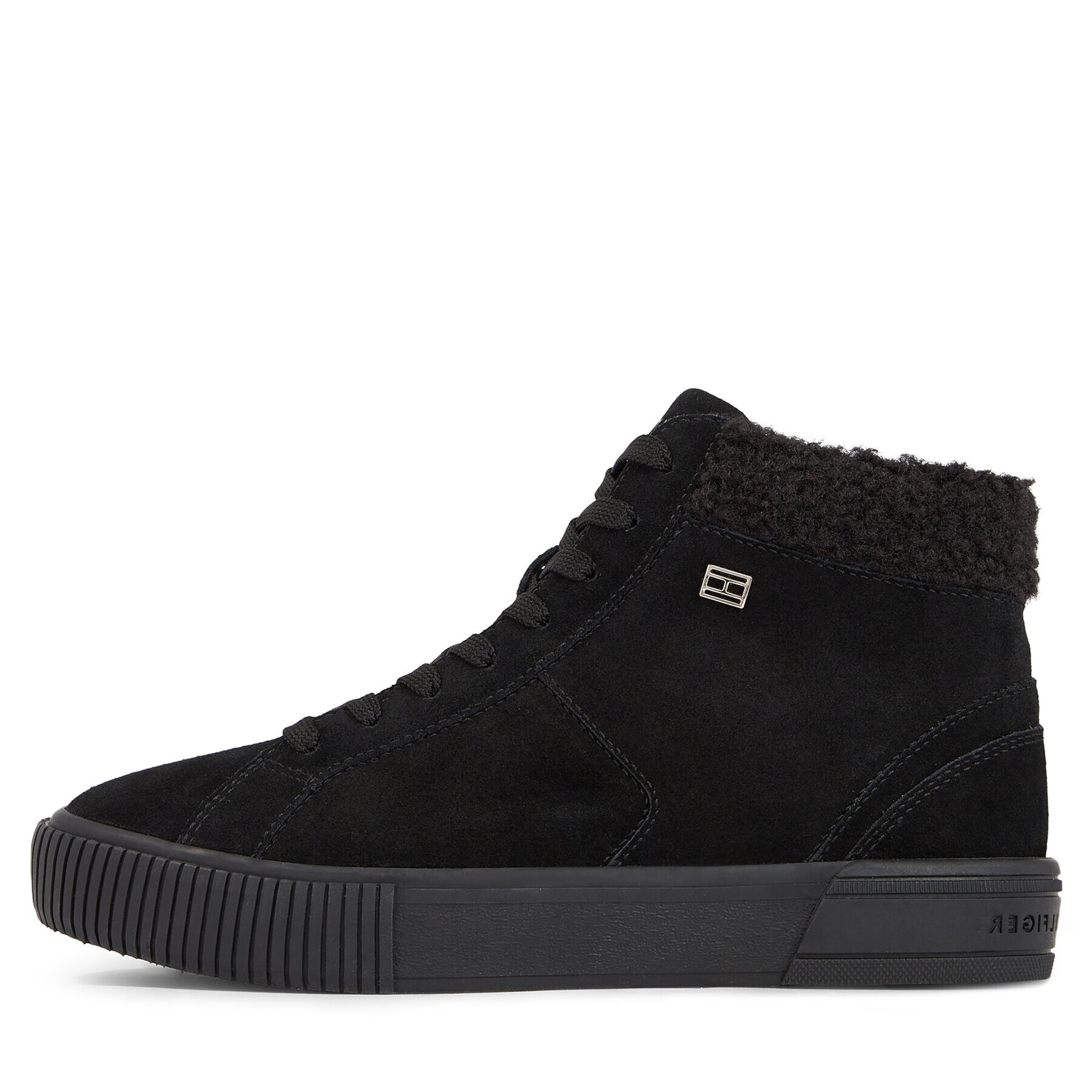 Tommy Hilfiger Сникърси Vulc Suede Sneaker Hi FW0FW07549 Черен - Pepit.bg