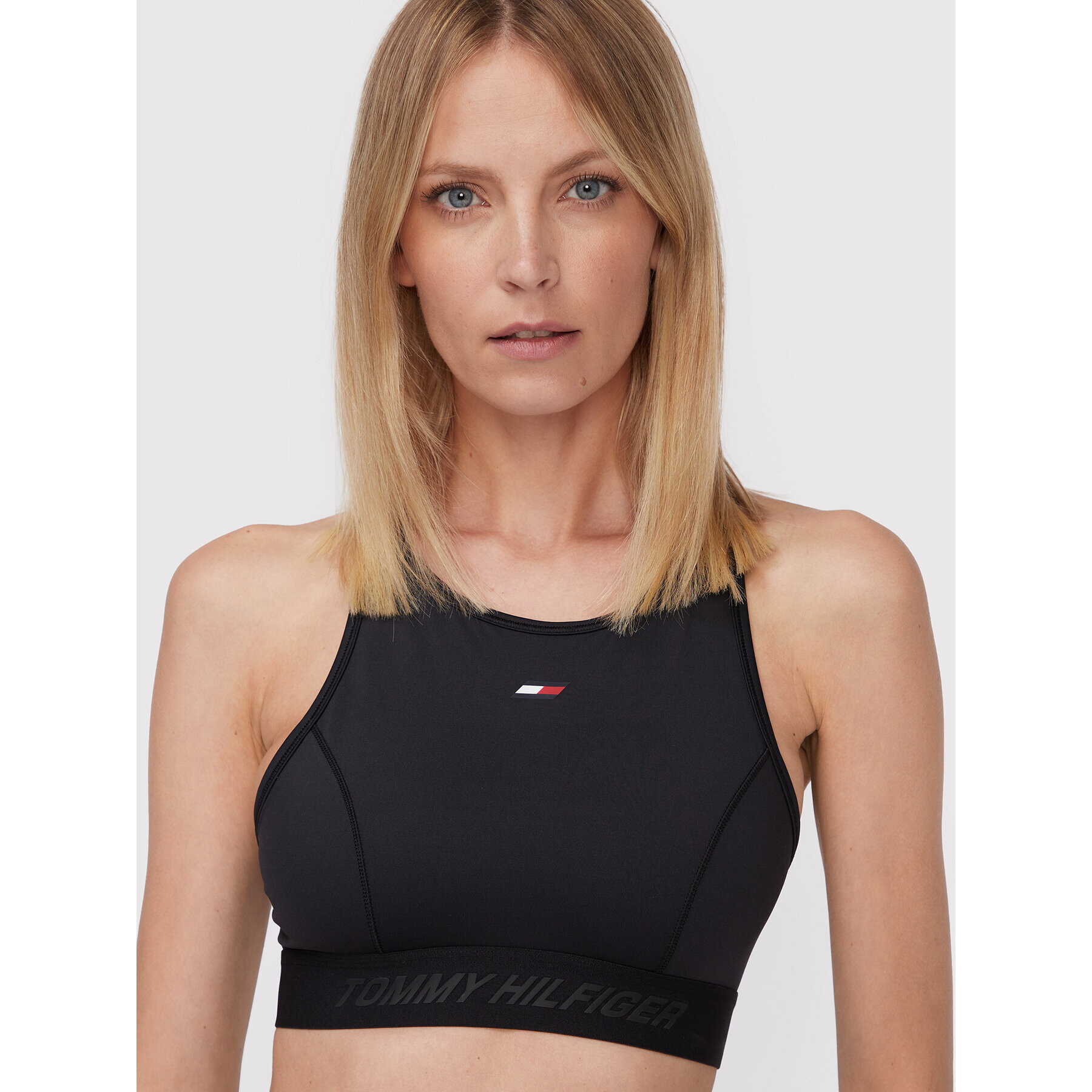 Tommy Hilfiger Спортен сутиен Mid Intensity S10S101359 Черен - Pepit.bg