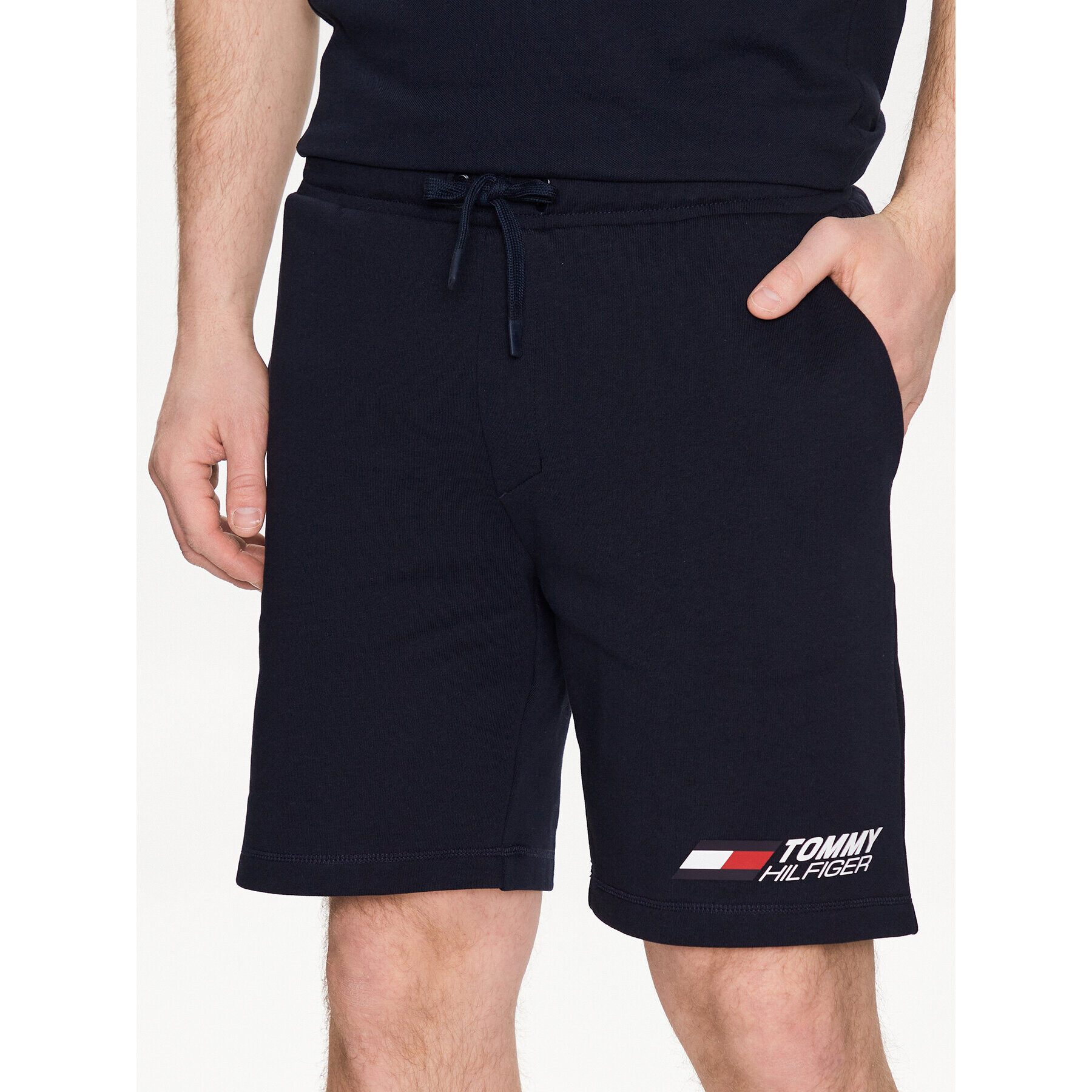 Tommy Hilfiger Спортни шорти Essentials MW0MW30398 Тъмносин Regular Fit - Pepit.bg