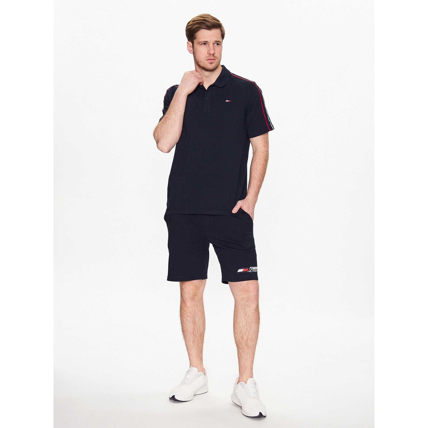 Tommy Hilfiger Спортни шорти Essentials MW0MW30398 Тъмносин Regular Fit - Pepit.bg