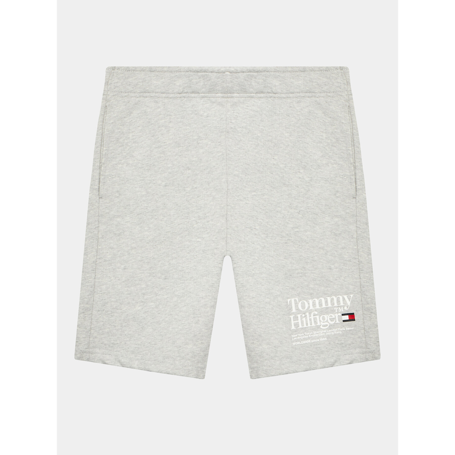Tommy Hilfiger Спортни шорти KB0KB08119 D Сив Regular Fit - Pepit.bg