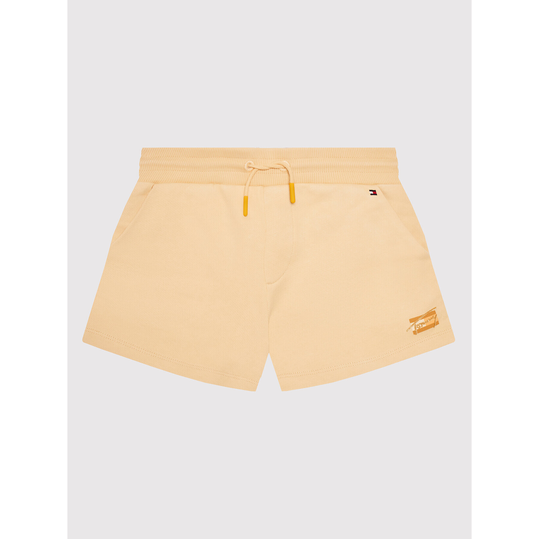 Tommy Hilfiger Спортни шорти Script KG0KG06778 Жълт Regular Fit - Pepit.bg