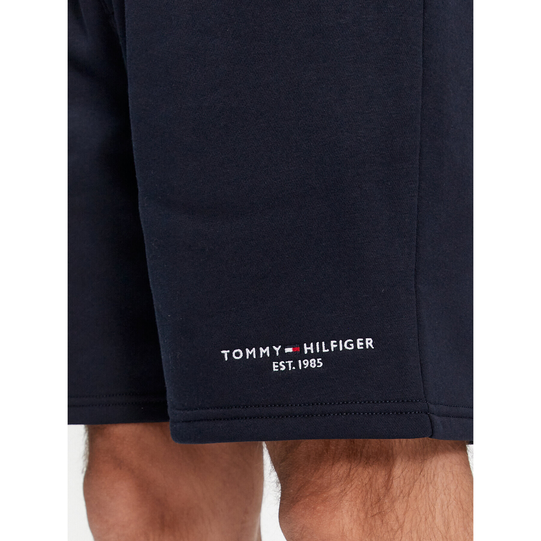 Tommy Hilfiger Спортни шорти Small Tommy Logo Sweatshorts MW0MW34201 Тъмносин Regular Fit - Pepit.bg