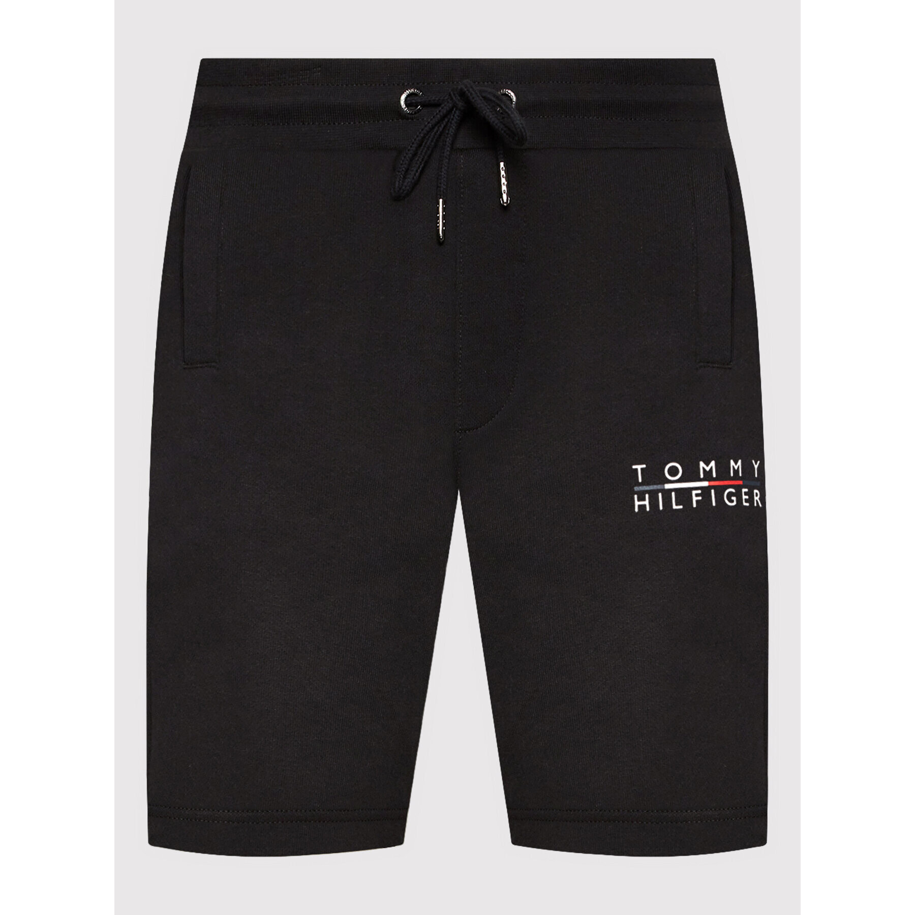 Tommy Hilfiger Спортни шорти Square Logo MW0MW24152 Черен Regular Fit - Pepit.bg