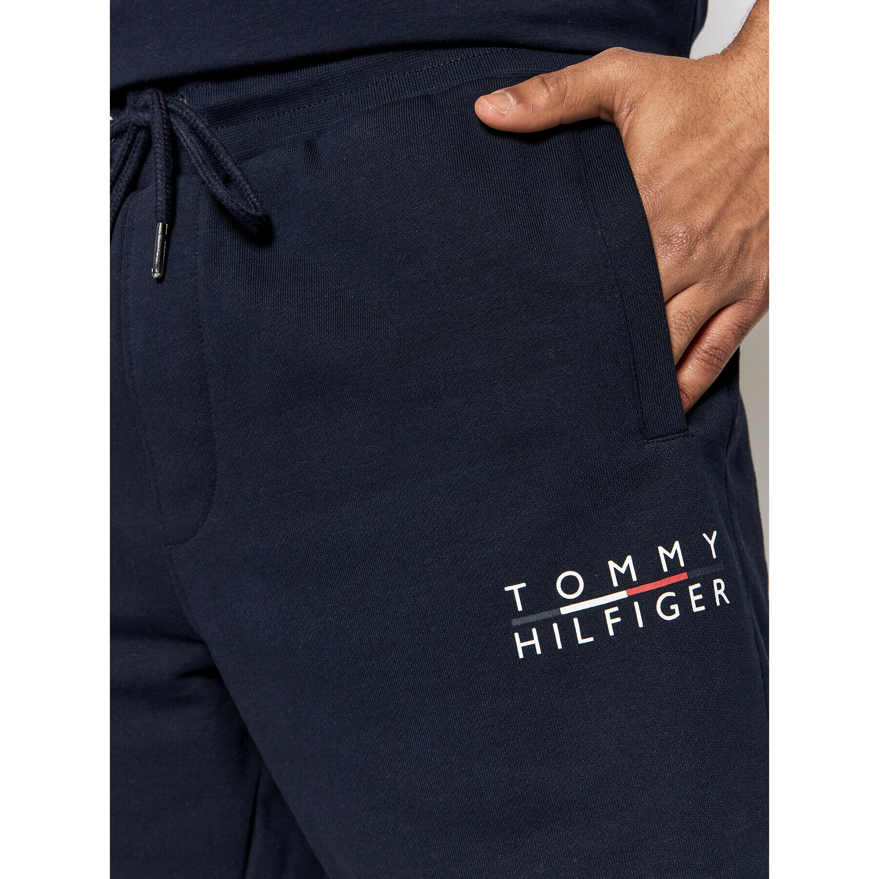 Tommy Hilfiger Спортни шорти Square Logo MW0MW24152 Тъмносин Regular Fit - Pepit.bg