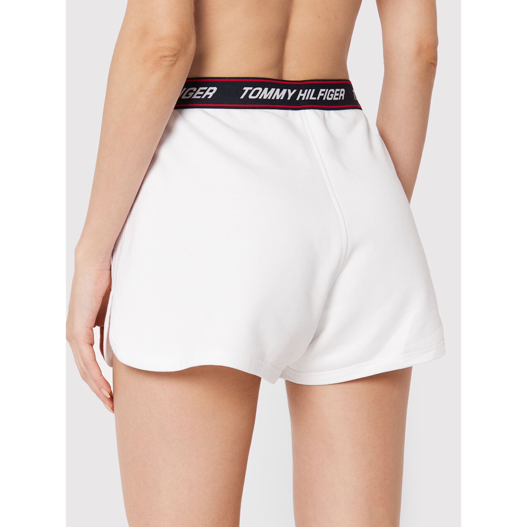 Tommy Hilfiger Спортни шорти Tape S10S101432 Бял Regular Fit - Pepit.bg