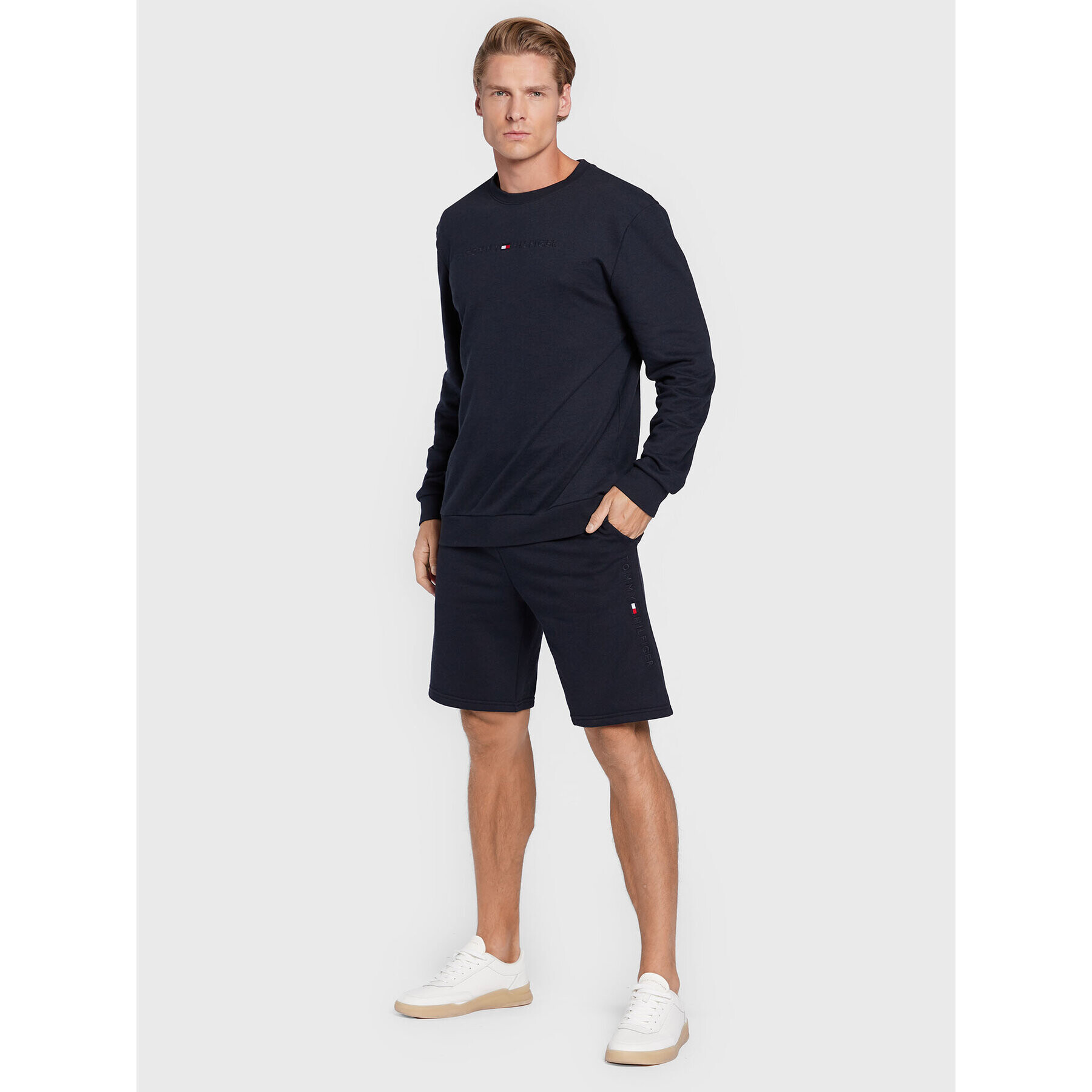 Tommy Hilfiger Спортни шорти UM0UM02678 Тъмносин Regular Fit - Pepit.bg