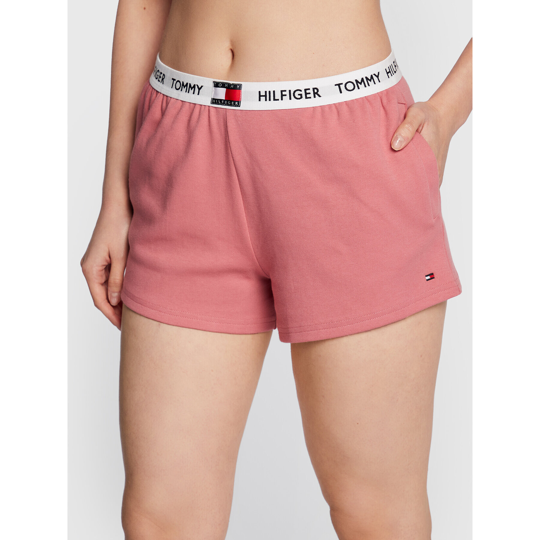 Tommy Hilfiger Спортни шорти UW0UW02296 Розов Relaxed Fit - Pepit.bg