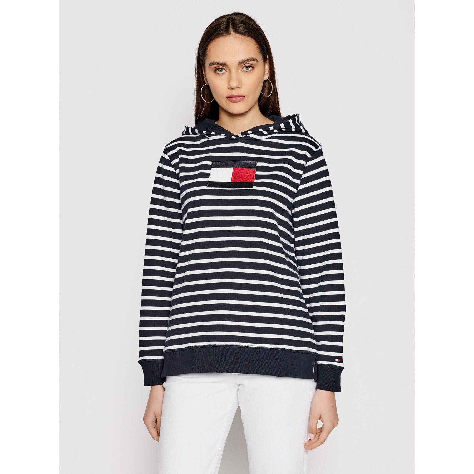 Tommy Hilfiger Суитшърт Abo Flag WW0WW32440 Тъмносин Regular Fit - Pepit.bg