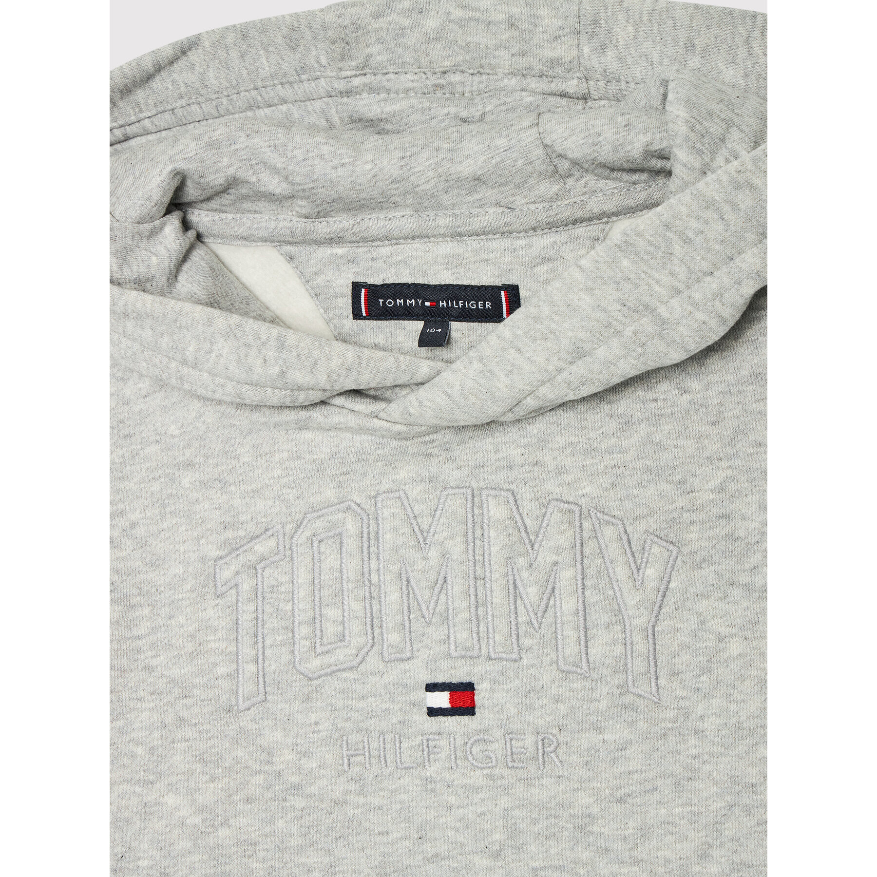 Tommy Hilfiger Суитшърт Applique Logo Hoodie KB0KB06904 M Сив Regular Fit - Pepit.bg