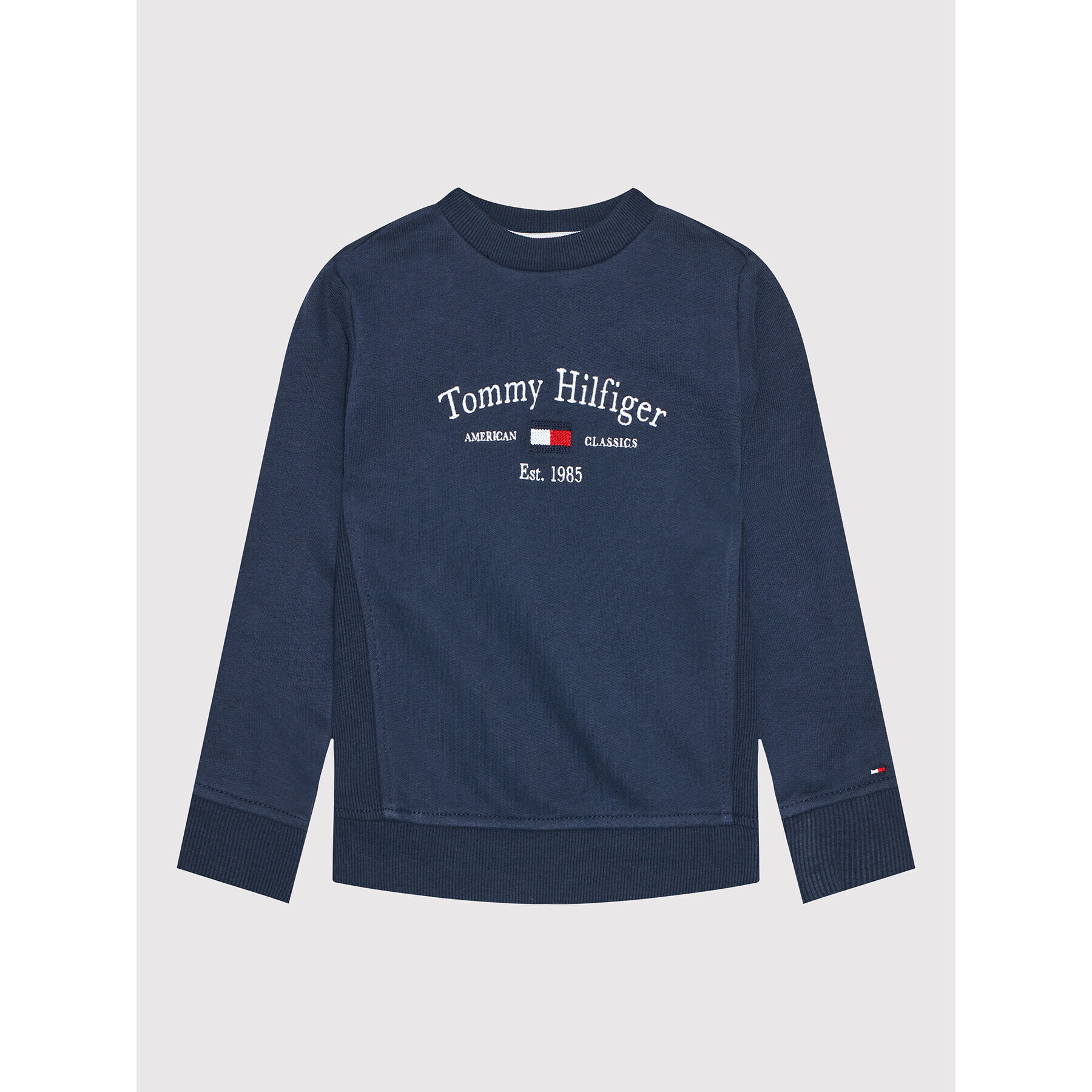 Tommy Hilfiger Суитшърт Artwork KB0KB06347 D Тъмносин Regular Fit - Pepit.bg