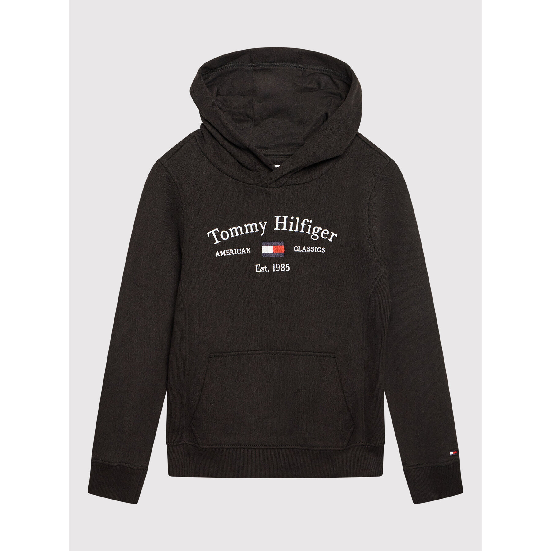 Tommy Hilfiger Суитшърт Artwork KS0KS00206 M Черен Regular Fit - Pepit.bg