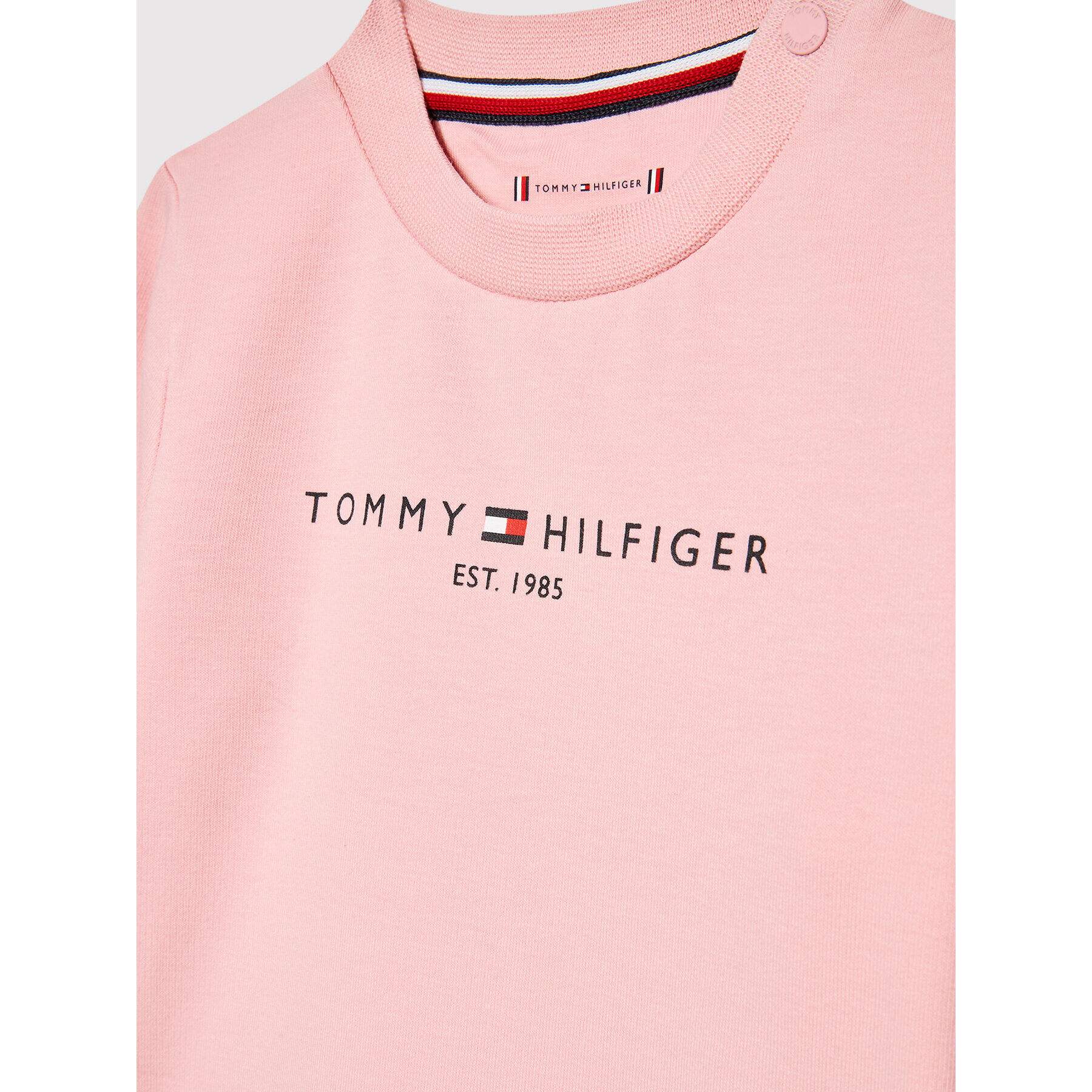 Tommy Hilfiger Суитшърт Baby Essential KN0KN01279 Розов Regular Fit - Pepit.bg