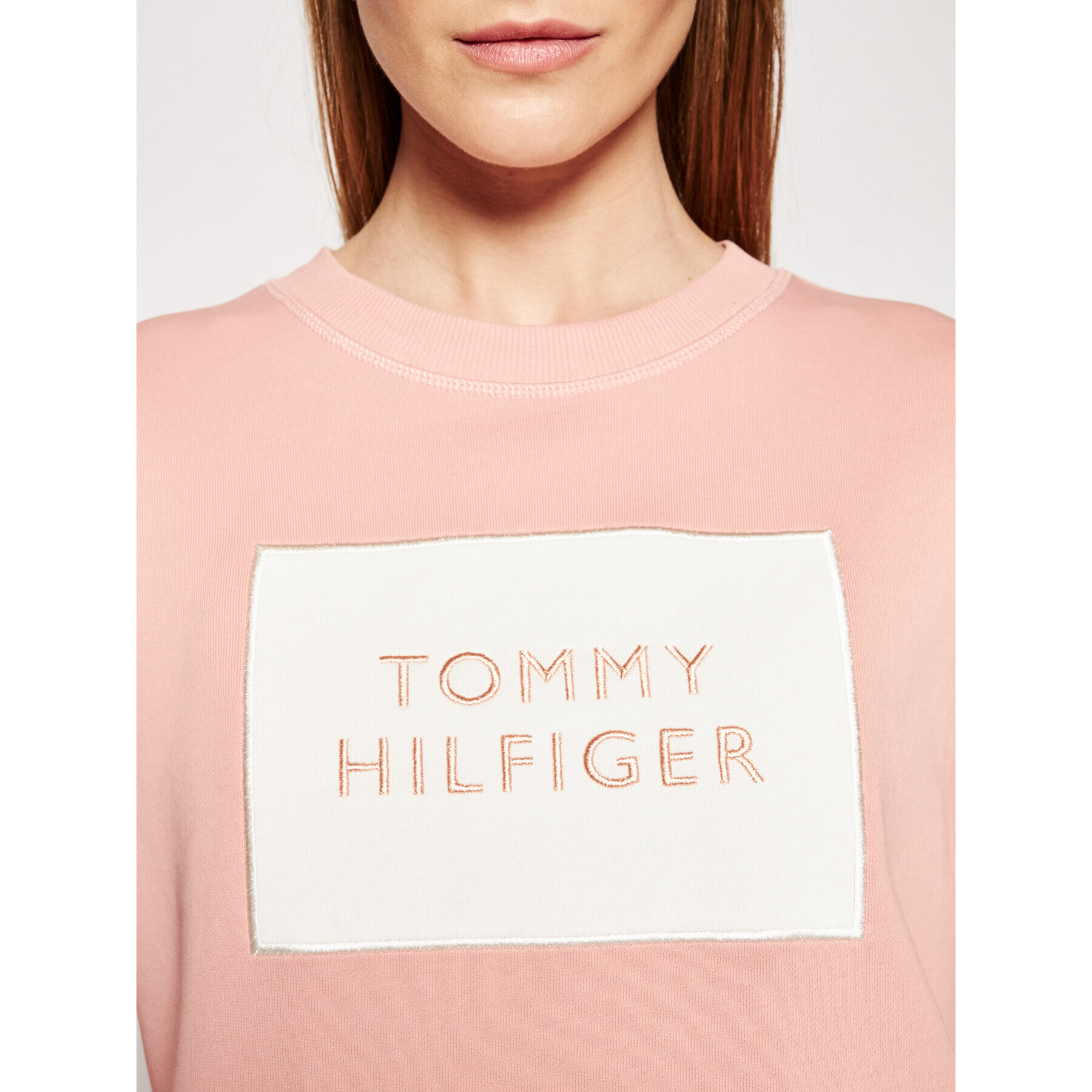 Tommy Hilfiger Суитшърт Box WW0WW30391 Розов Relaxed Fit - Pepit.bg