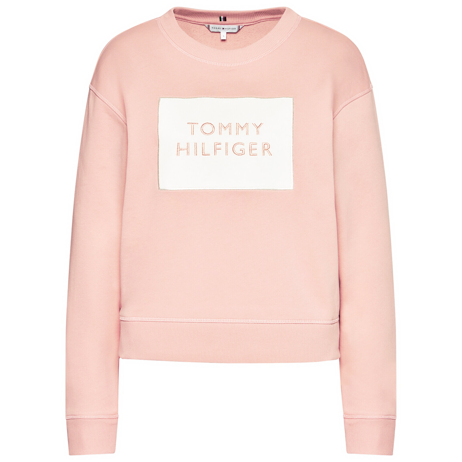 Tommy Hilfiger Суитшърт Box WW0WW30391 Розов Relaxed Fit - Pepit.bg