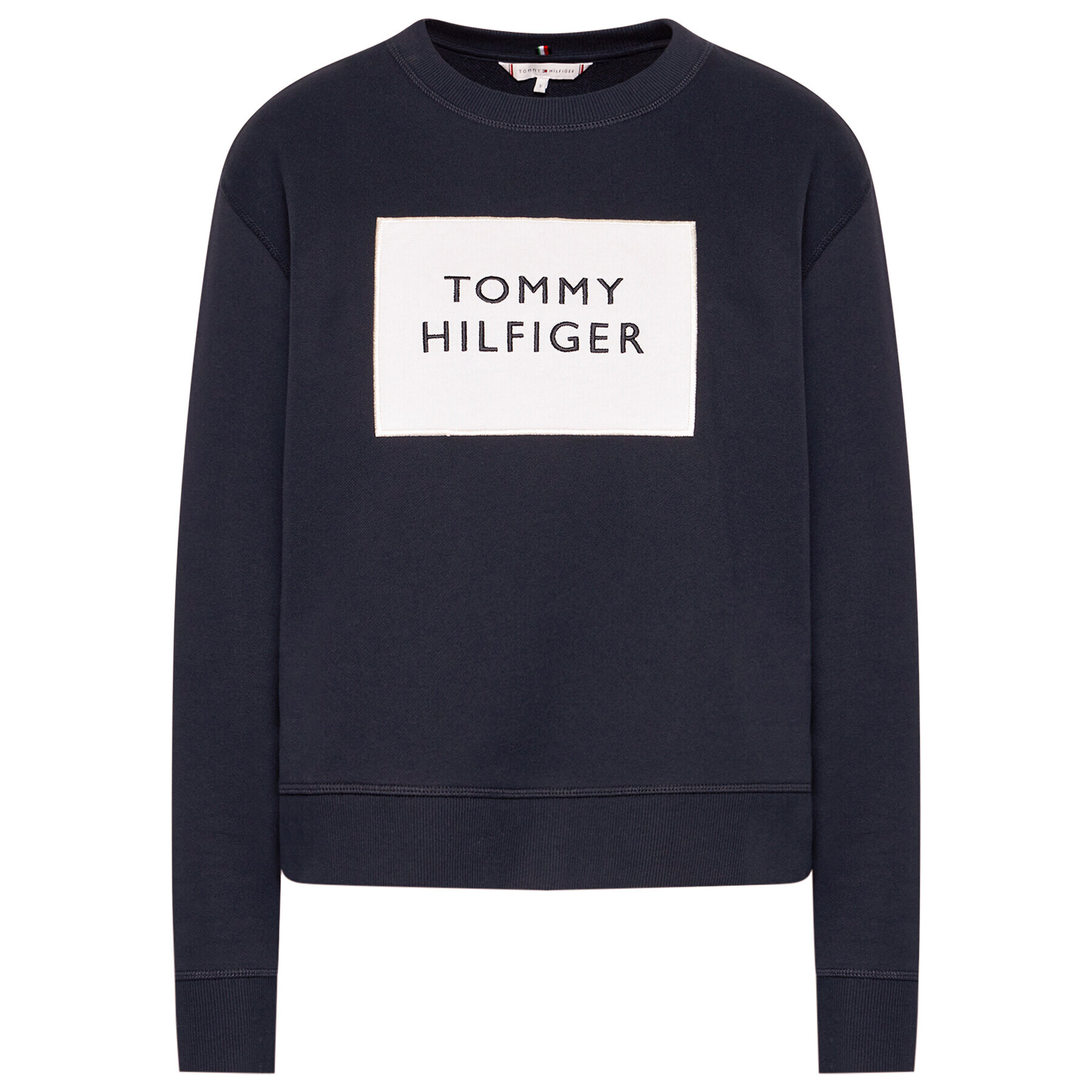 Tommy Hilfiger Суитшърт Box WW0WW30391 Тъмносин Relaxed Fit - Pepit.bg