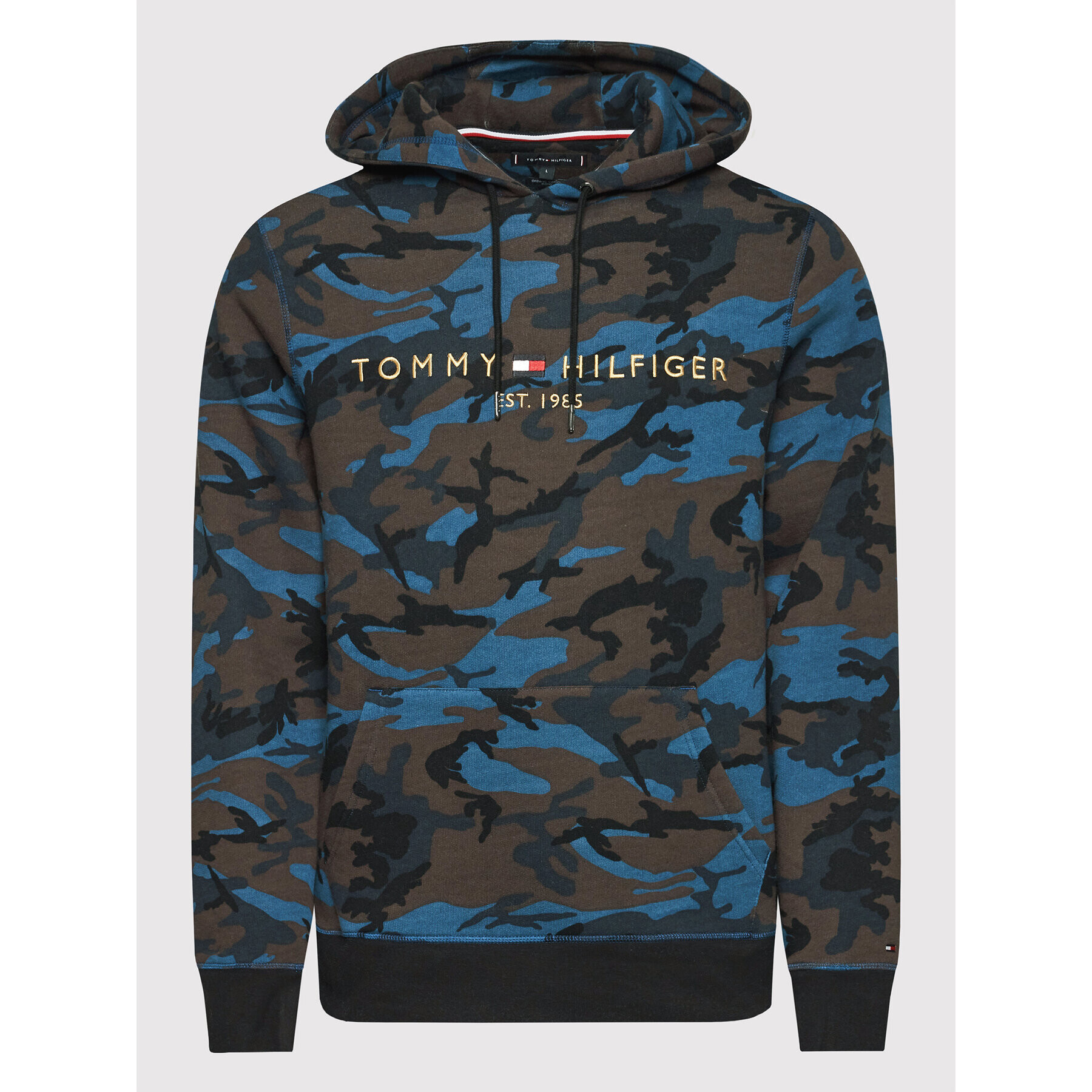 Tommy Hilfiger Суитшърт Camo Logo MW0MW24151 Тъмносин Regular Fit - Pepit.bg