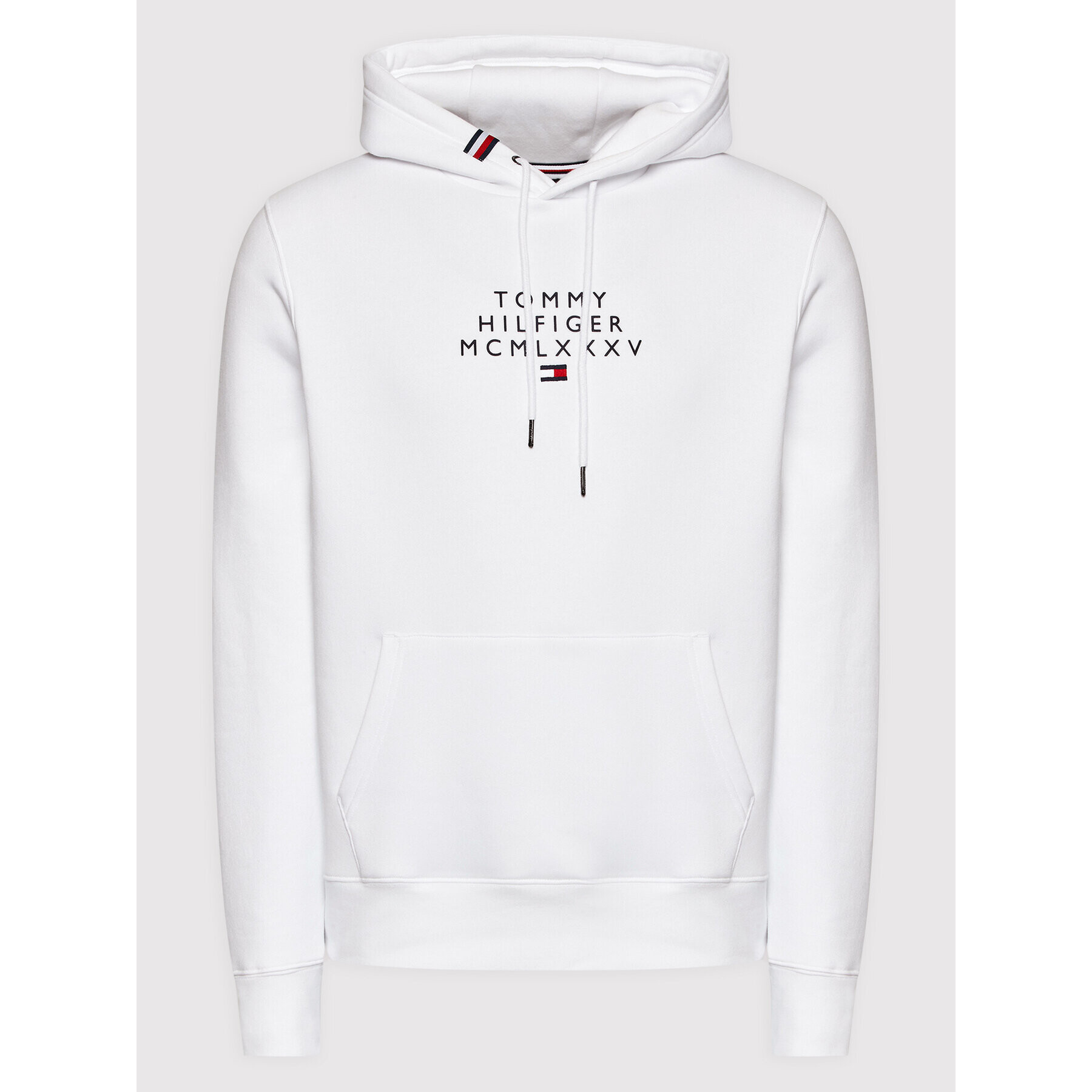 Tommy Hilfiger Суитшърт Centre Graphic MW0MW24538 Бял Regular Fit - Pepit.bg