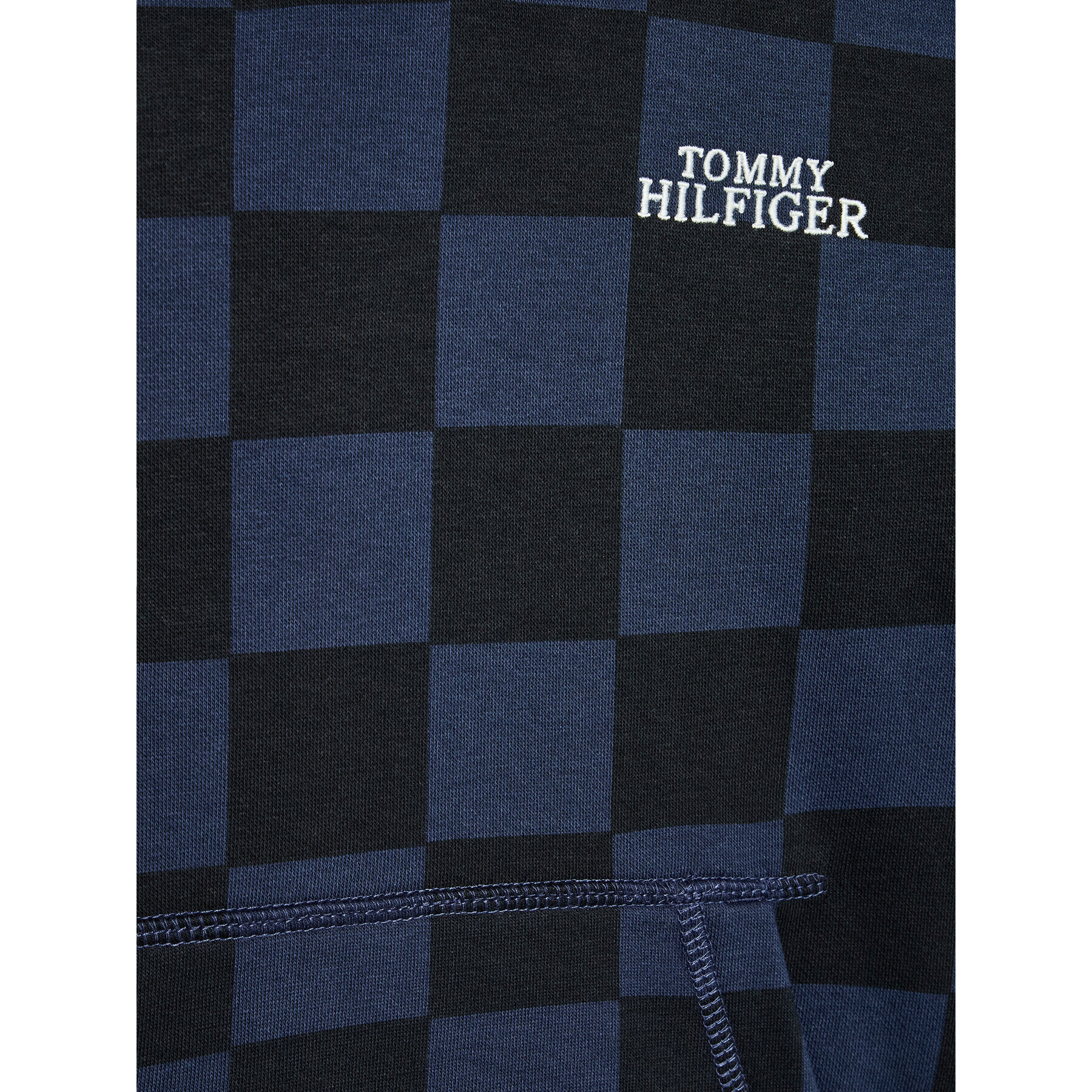 Tommy Hilfiger Суитшърт Checker Board KB0KB07777 D Тъмносин Regular Fit - Pepit.bg