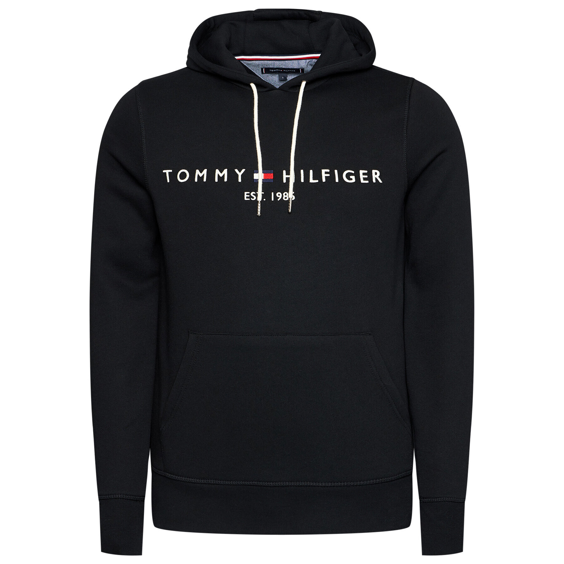 Tommy Hilfiger Суитшърт Core Logo MW0MW10752 Черен Regular Fit - Pepit.bg