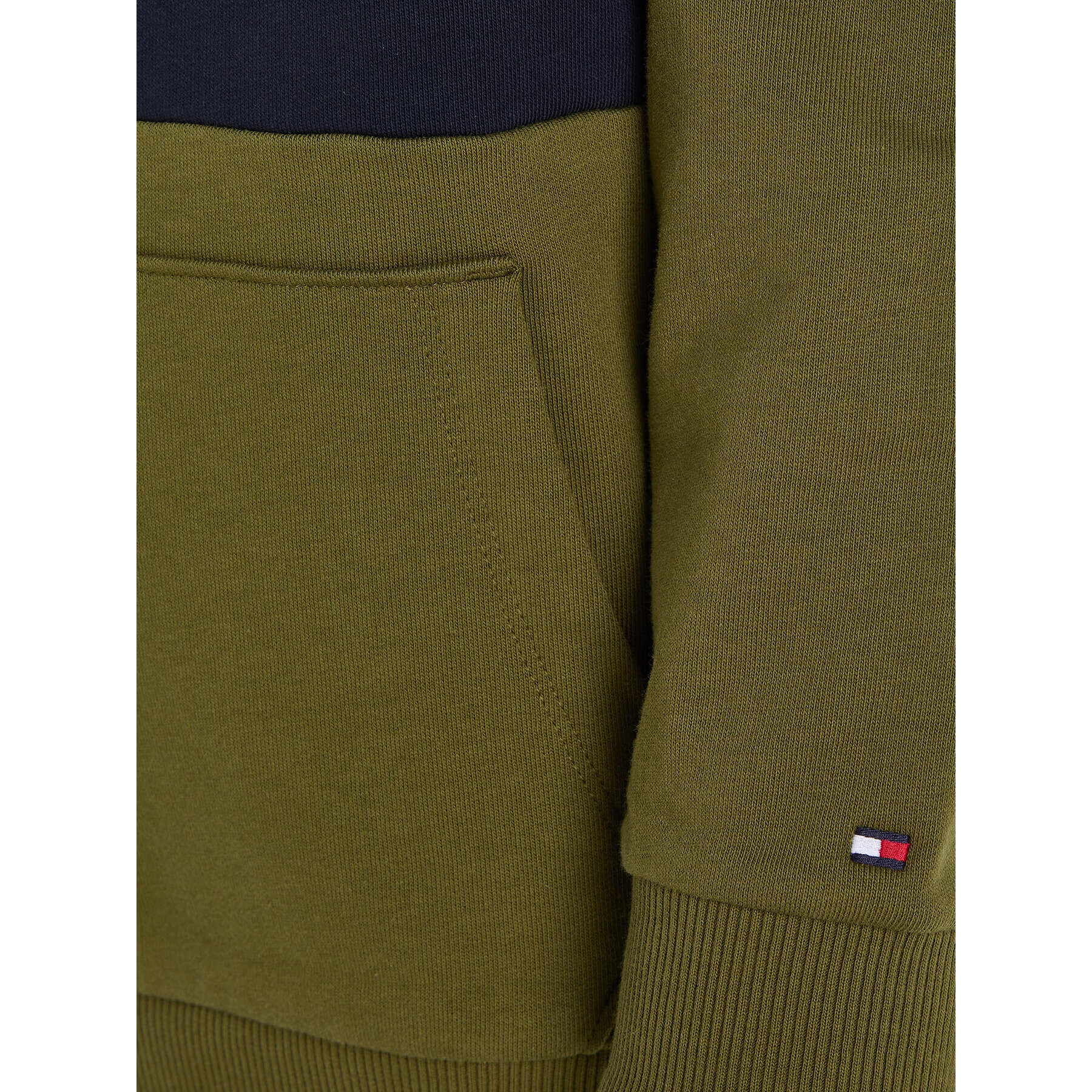 Tommy Hilfiger Суитшърт Essential Colorblock KB0KB08385 M Зелен Regular Fit - Pepit.bg