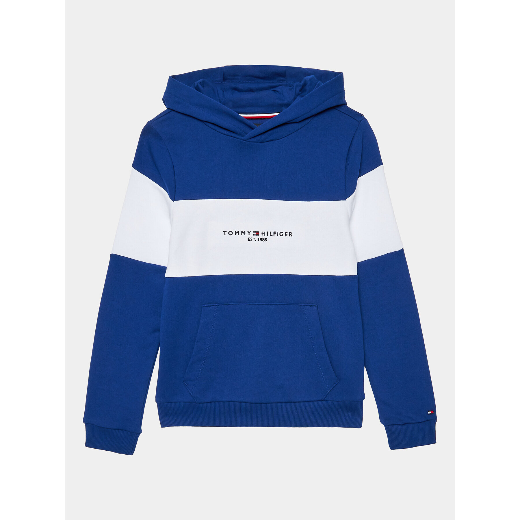 Tommy Hilfiger Суитшърт Essential Colorblock KB0KB08385 Син Regular Fit - Pepit.bg