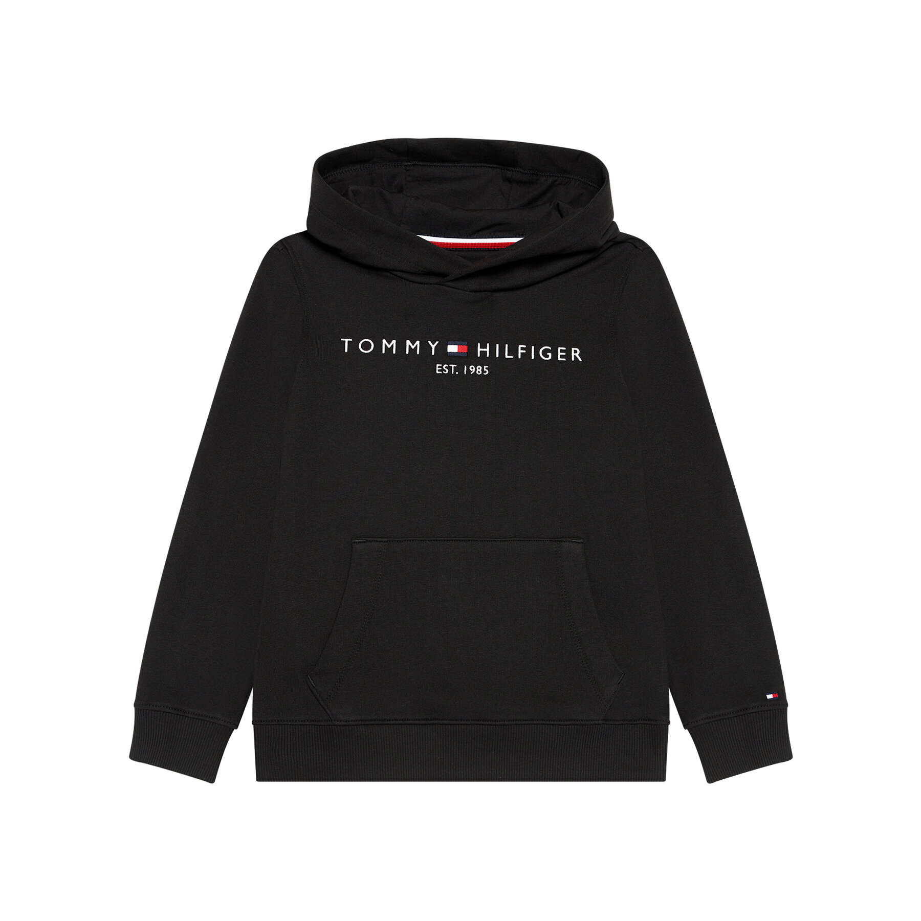 Tommy Hilfiger Суитшърт Essential Hoody KS0KS00213 Черен Regular Fit - Pepit.bg