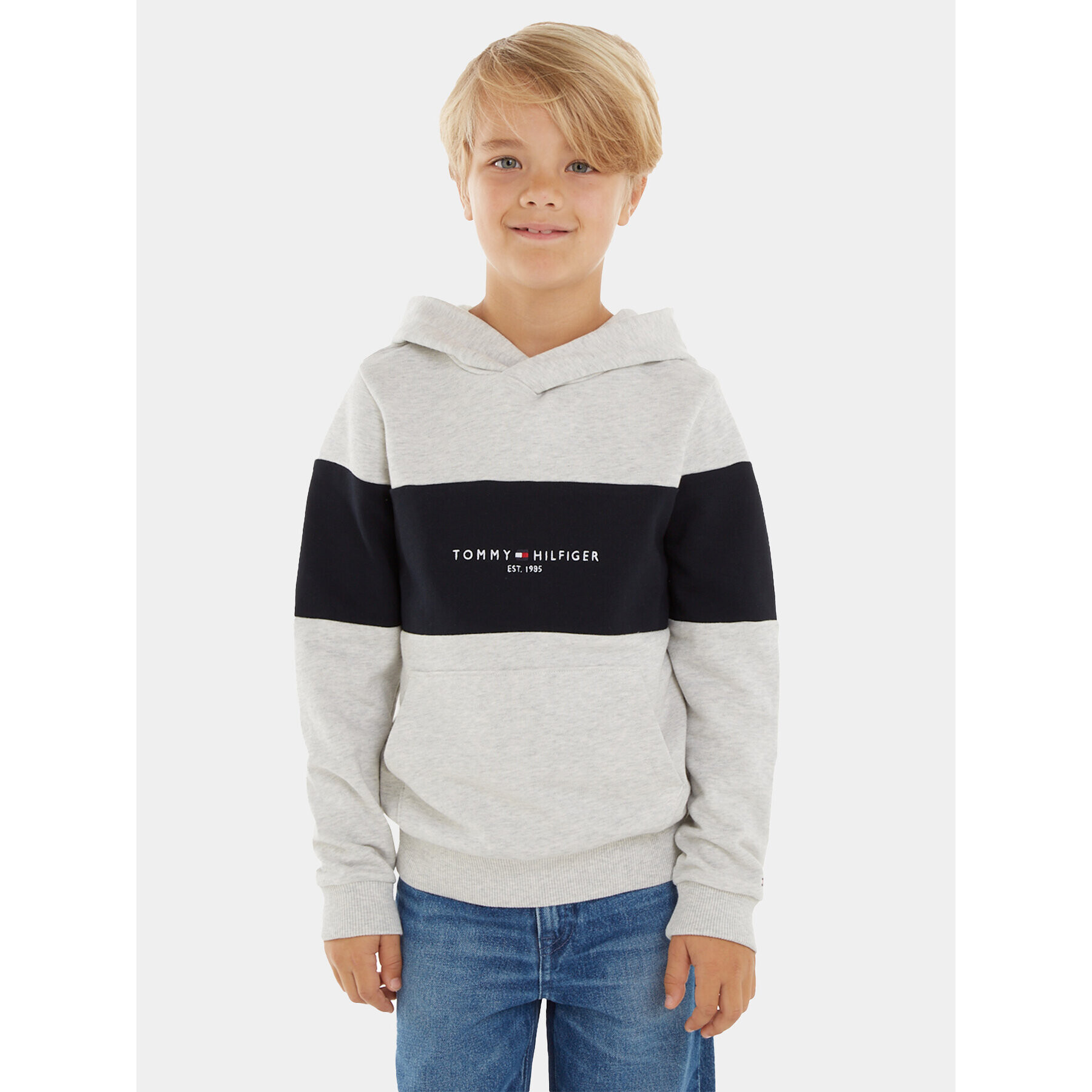 Tommy Hilfiger Суитшърт Essential KB0KB08385 D Тъмносин Regular Fit - Pepit.bg
