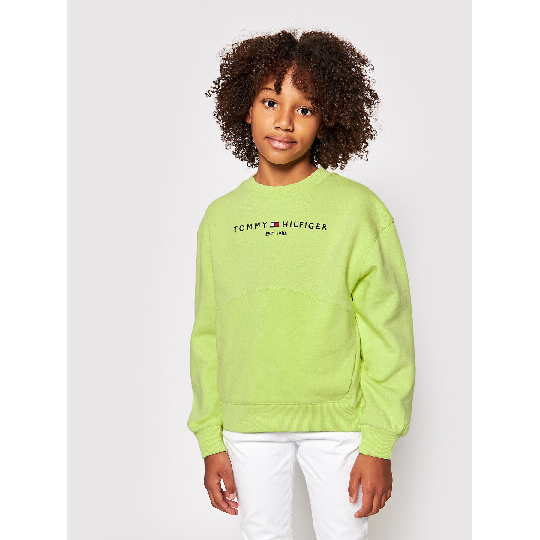 Tommy Hilfiger Суитшърт Essential KG0KG05764 D Зелен Regular Fit - Pepit.bg