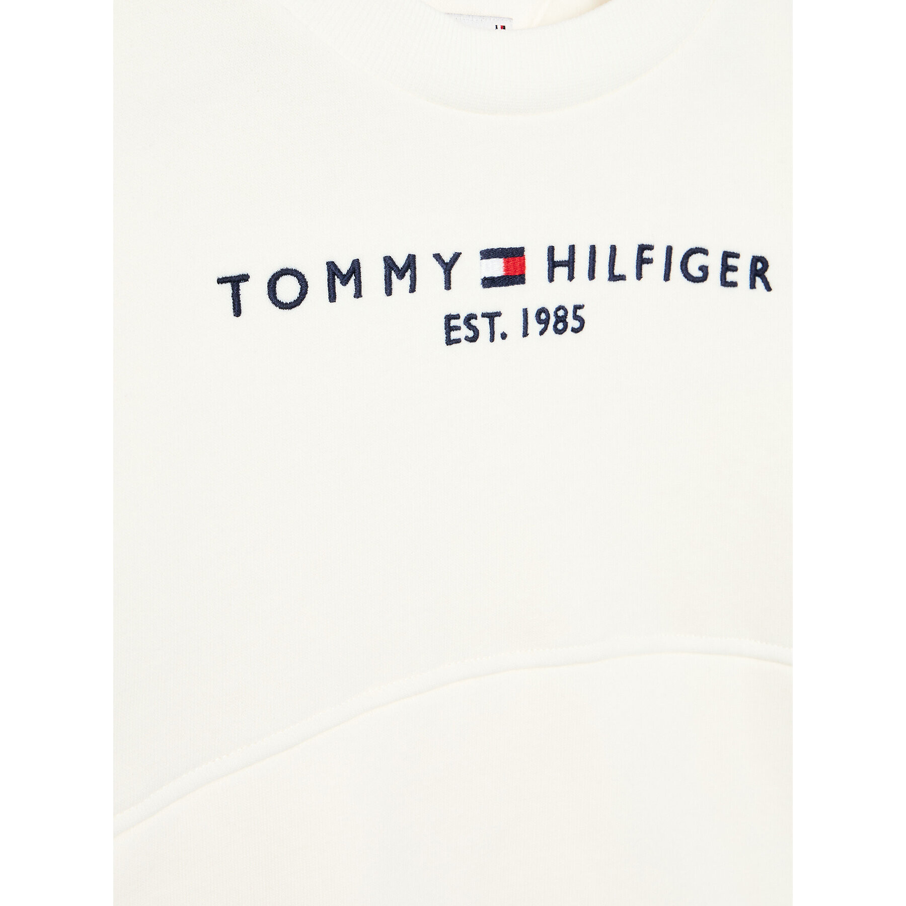 Tommy Hilfiger Суитшърт Essential KG0KG06651 D Бял Regular Fit - Pepit.bg