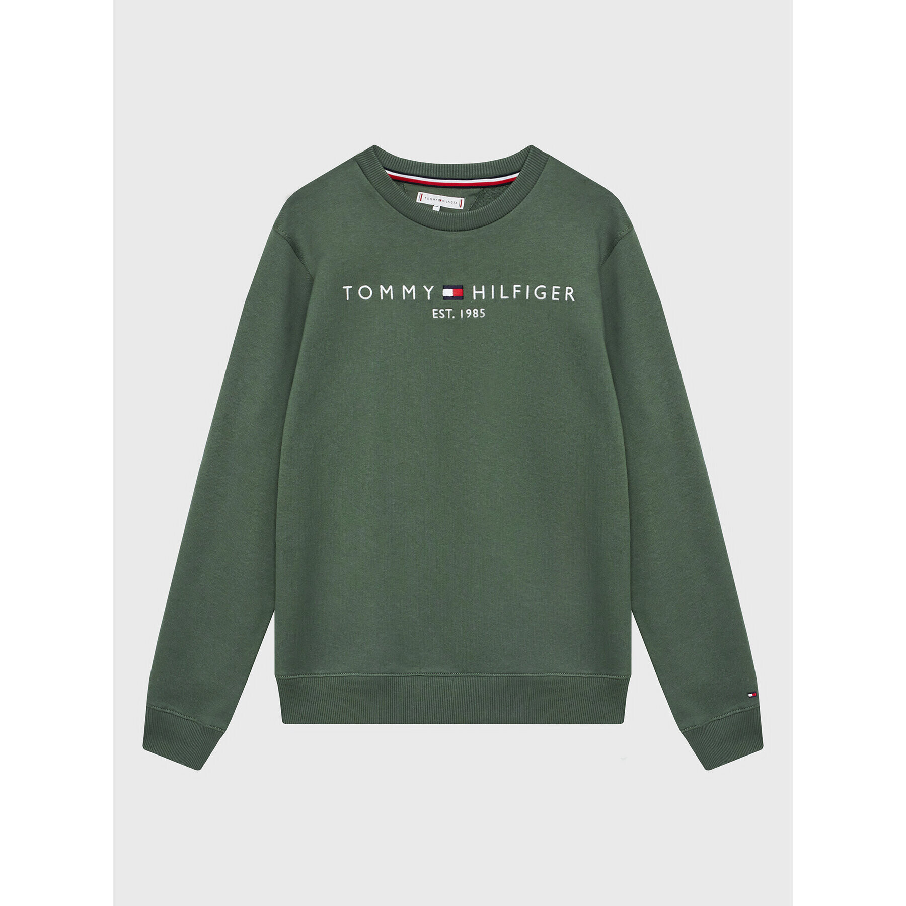 Tommy Hilfiger Суитшърт Essential KS0KS00204 D Зелен Regular Fit - Pepit.bg