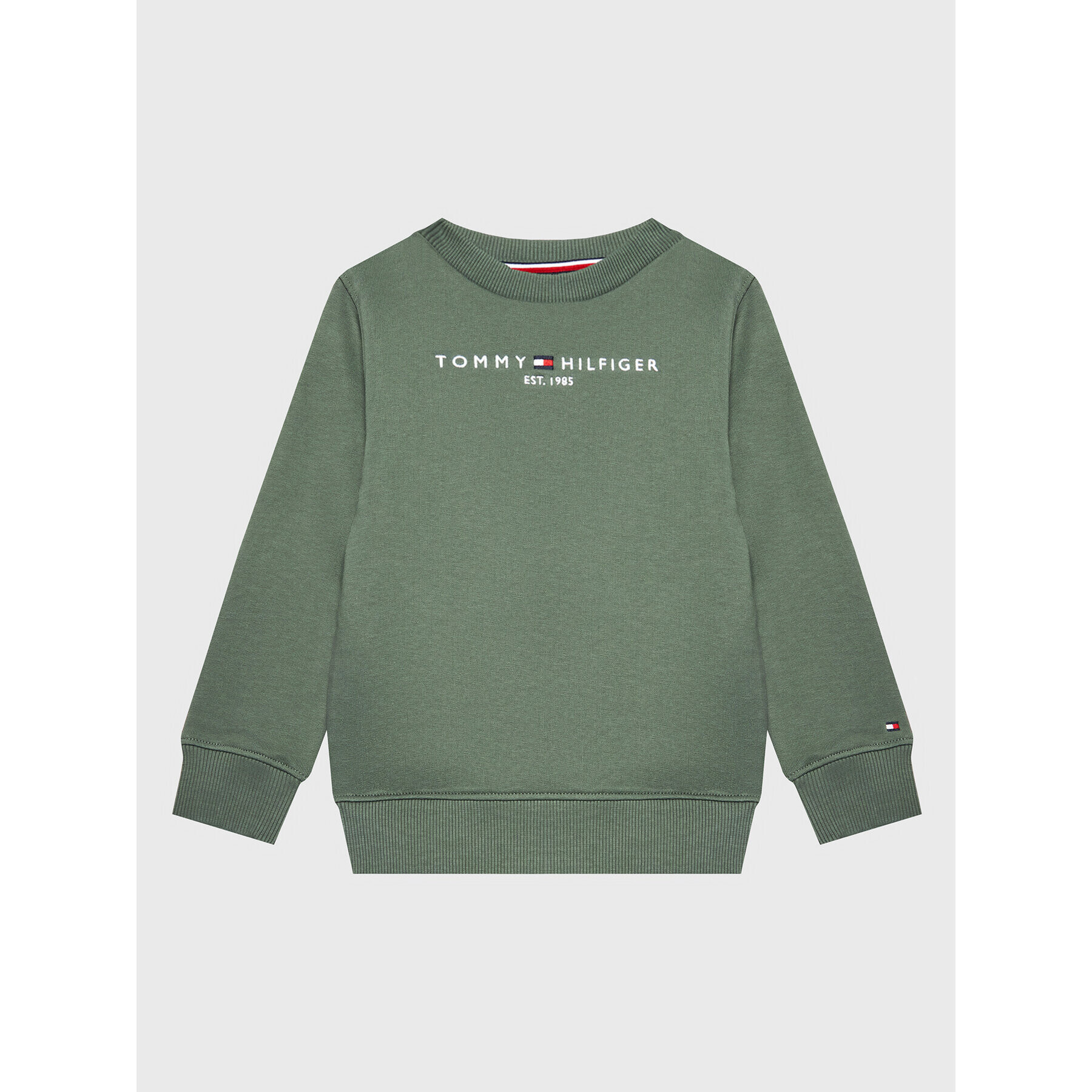 Tommy Hilfiger Суитшърт Essential KS0KS00204 M Зелен Regular Fit - Pepit.bg