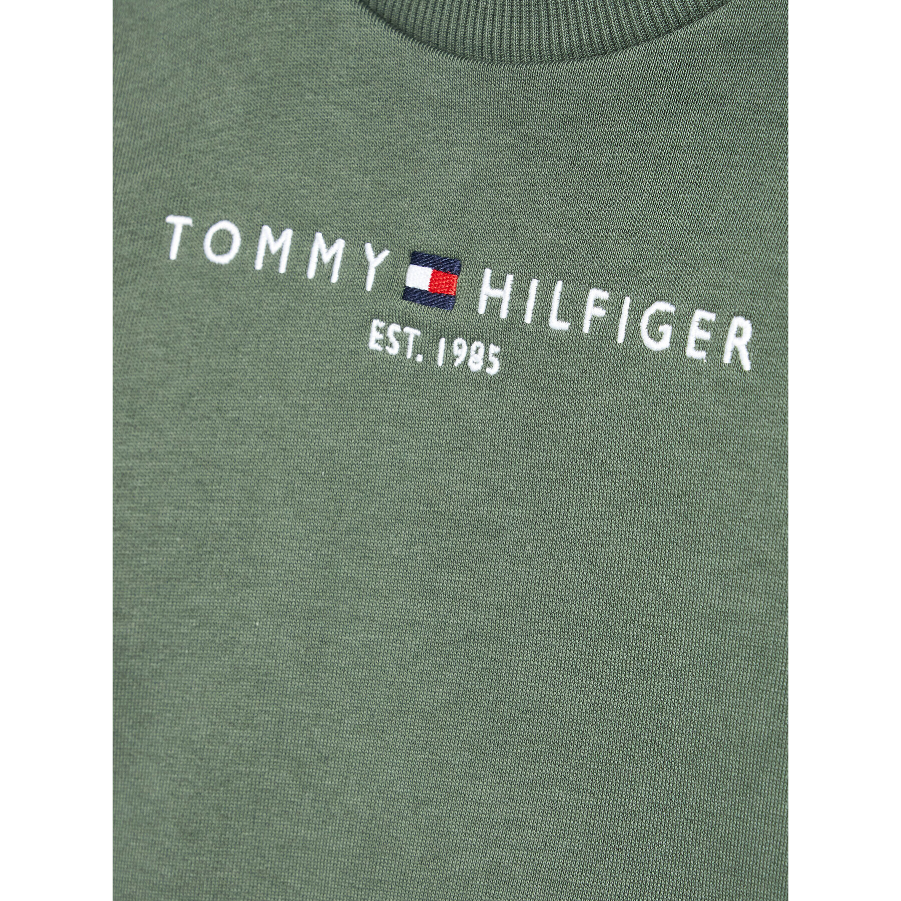 Tommy Hilfiger Суитшърт Essential KS0KS00204 M Зелен Regular Fit - Pepit.bg