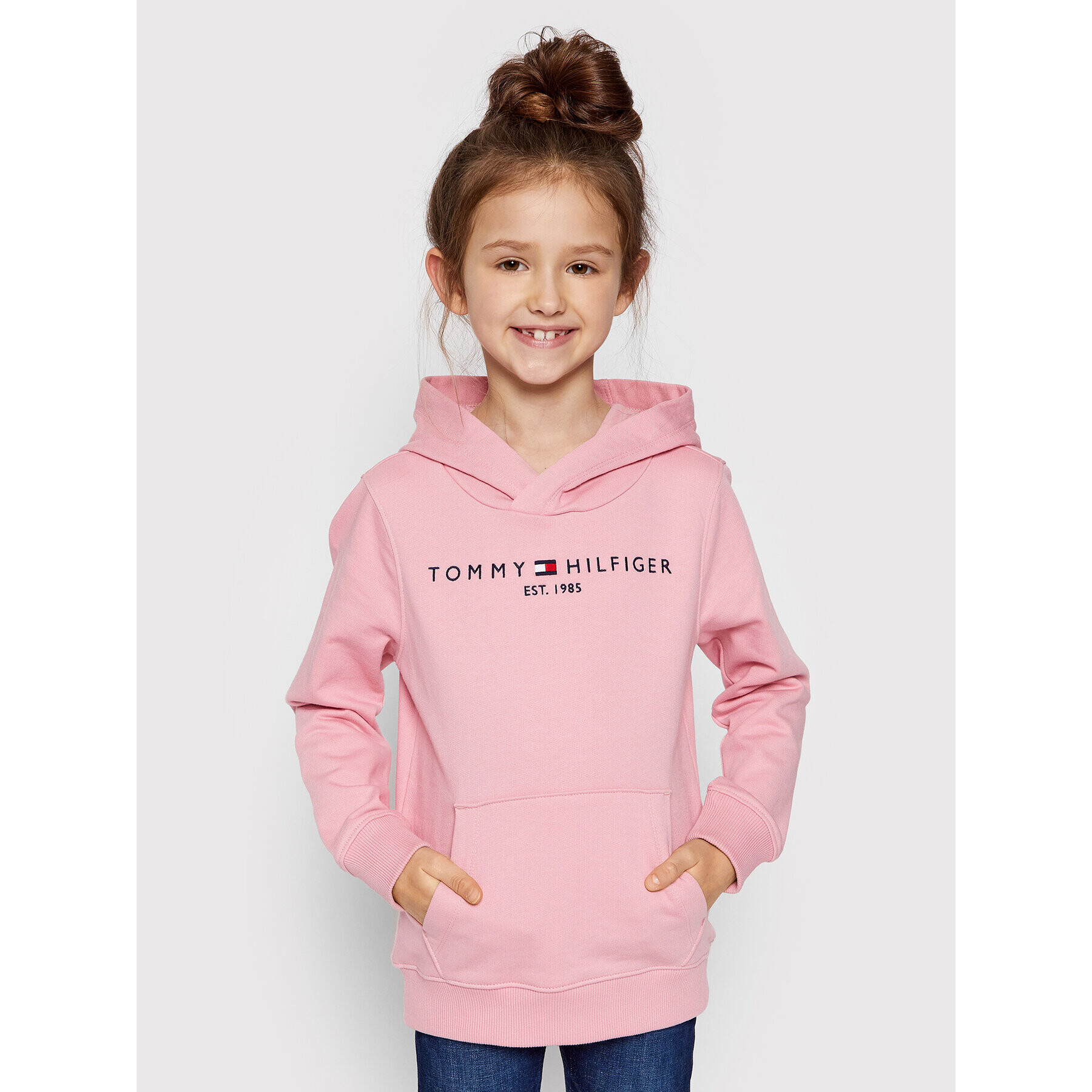 Tommy Hilfiger Суитшърт Essential KS0KS00205 M Розов Regular Fit - Pepit.bg