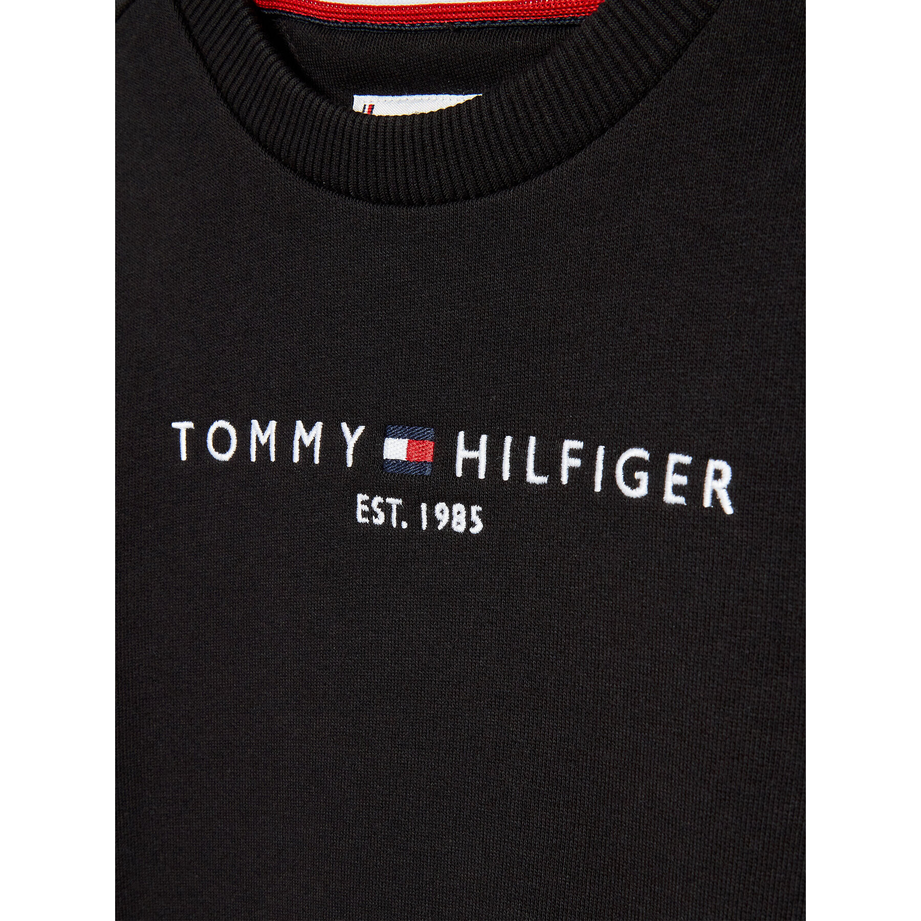 Tommy Hilfiger Суитшърт Essential KS0KS00212 M Черен Regular Fit - Pepit.bg