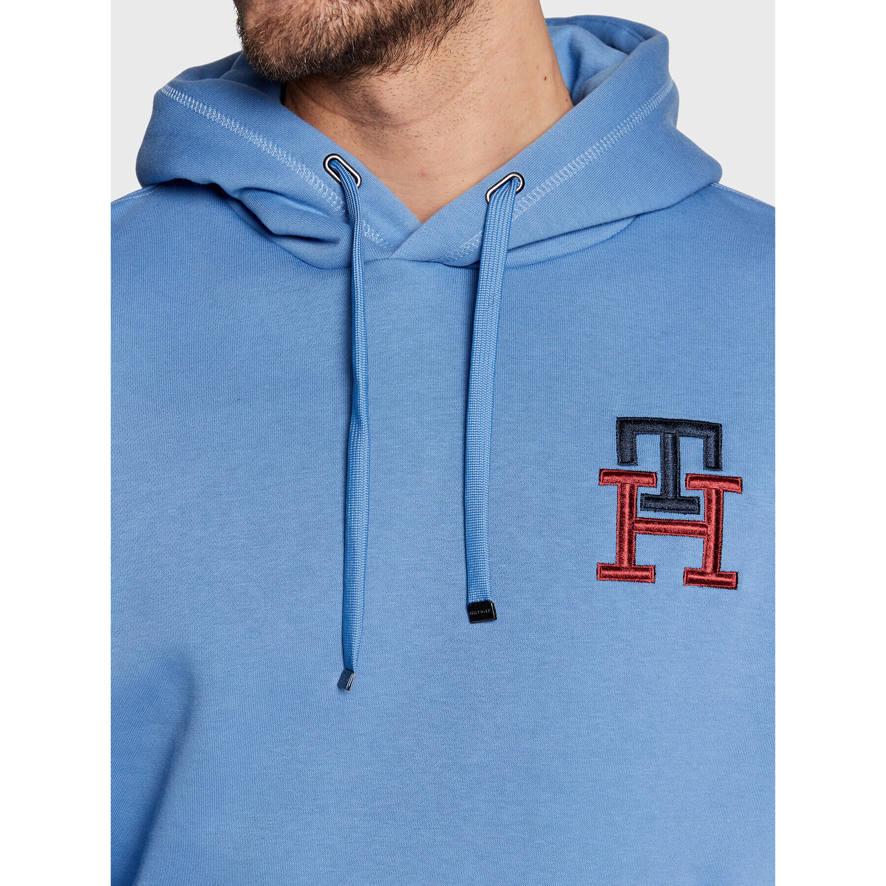 Tommy Hilfiger Суитшърт Essential Monogram MW0MW28677 Син Regular Fit - Pepit.bg