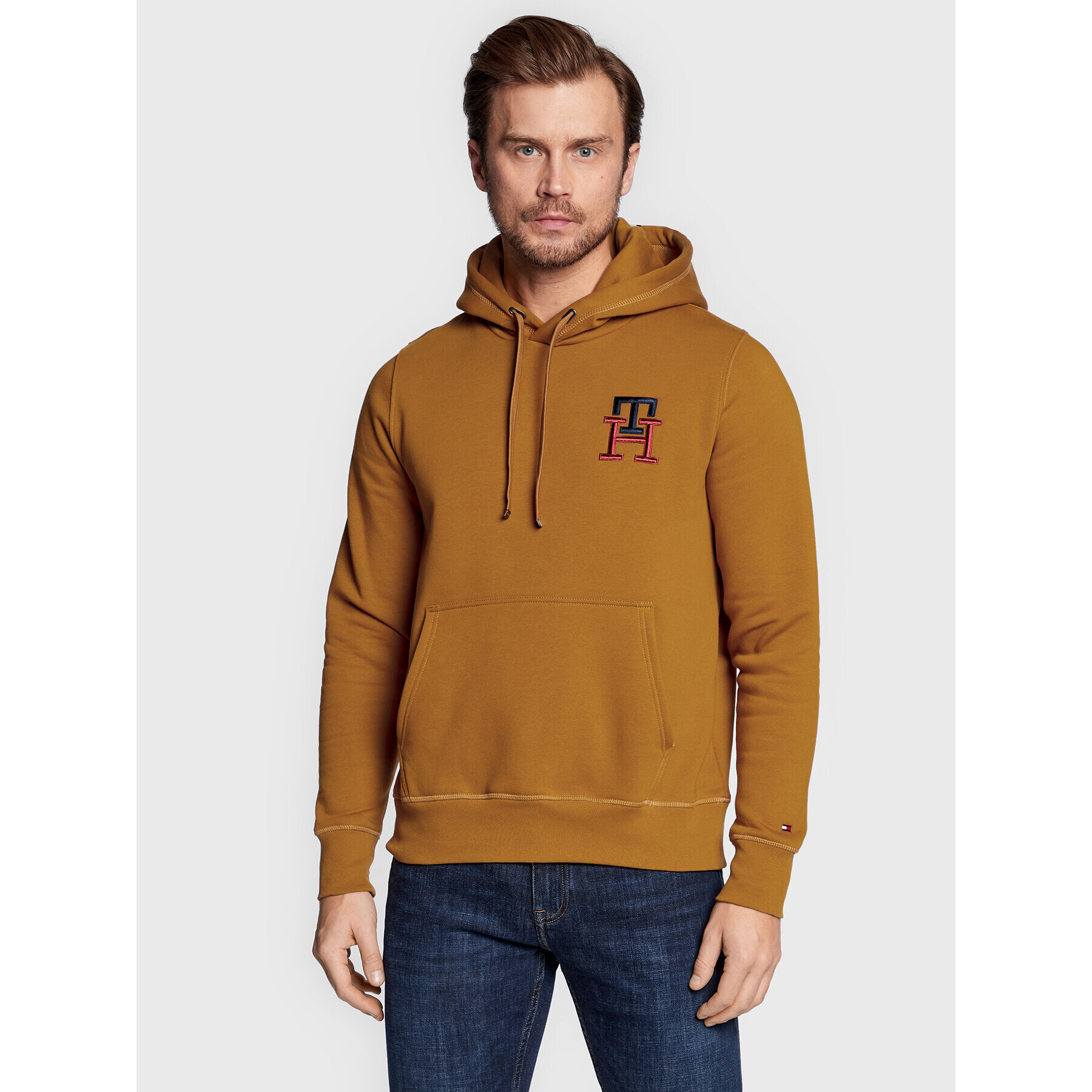 Tommy Hilfiger Суитшърт Essential Monogram MW0MW28677 Жълт Regular Fit - Pepit.bg