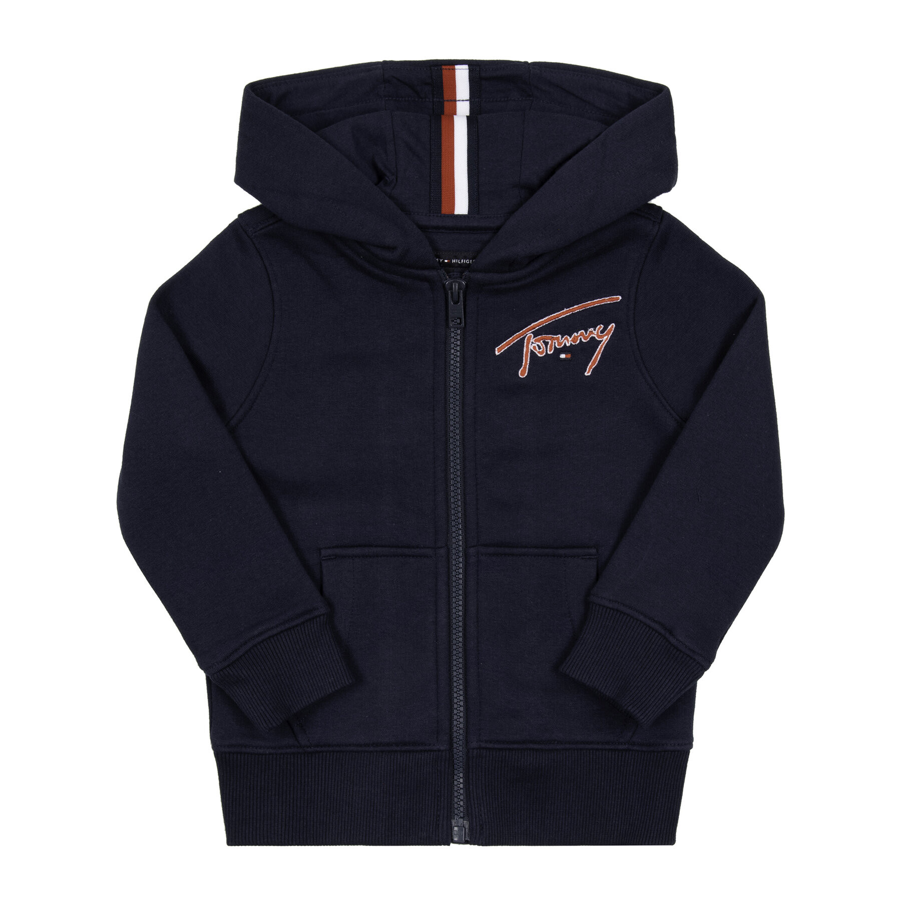 Tommy Hilfiger Суитшърт Essential Signature Logo KB0KB05072 M Тъмносин Regular Fit - Pepit.bg