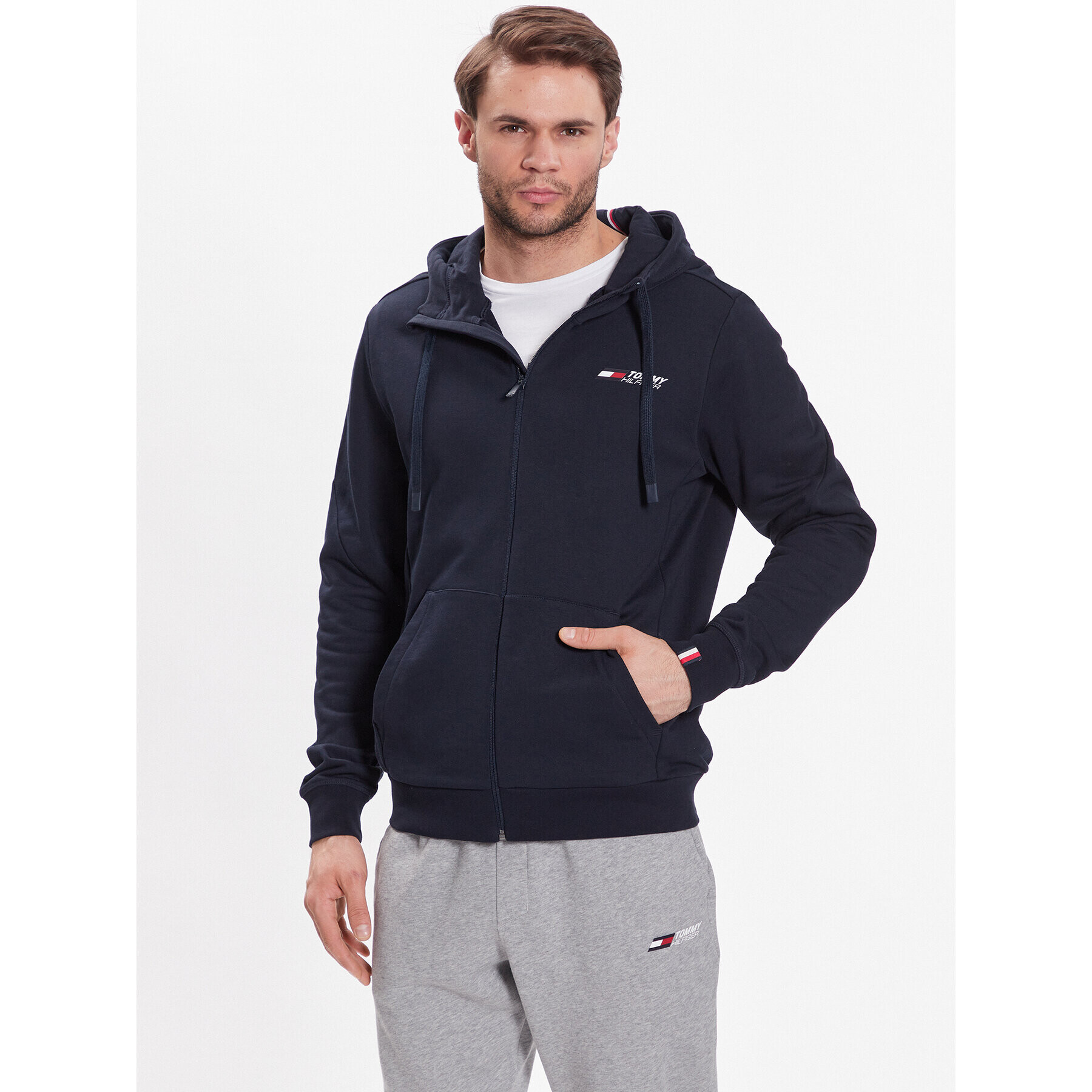 Tommy Hilfiger Суитшърт Essentials MW0MW30383 Тъмносин Regular Fit - Pepit.bg