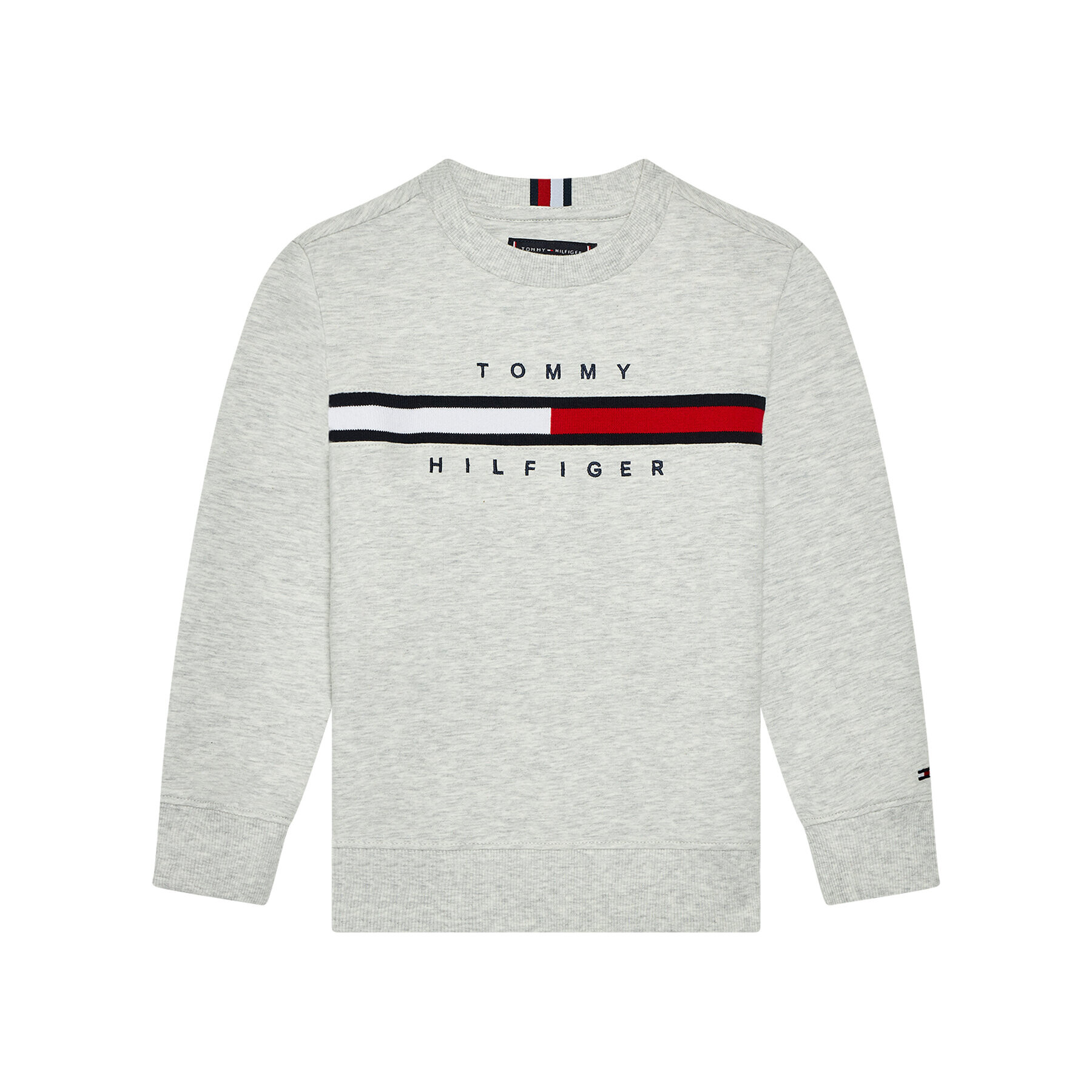 Tommy Hilfiger Суитшърт Flag Rib Insert KB0KB06568 M Сив Regular Fit - Pepit.bg