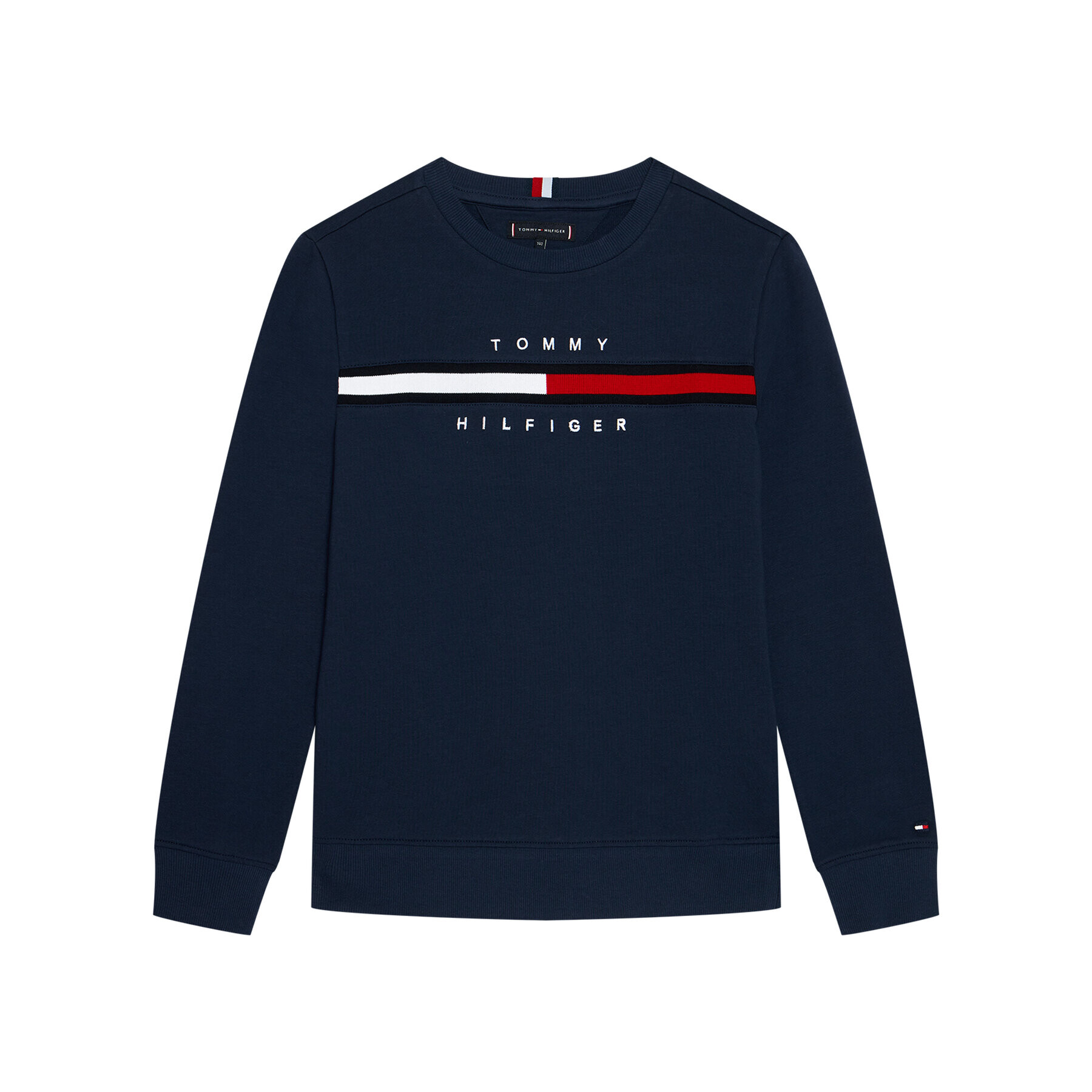 Tommy Hilfiger Суитшърт Flag Rib Insert KB0KB06568 D Тъмносин Regular Fit - Pepit.bg