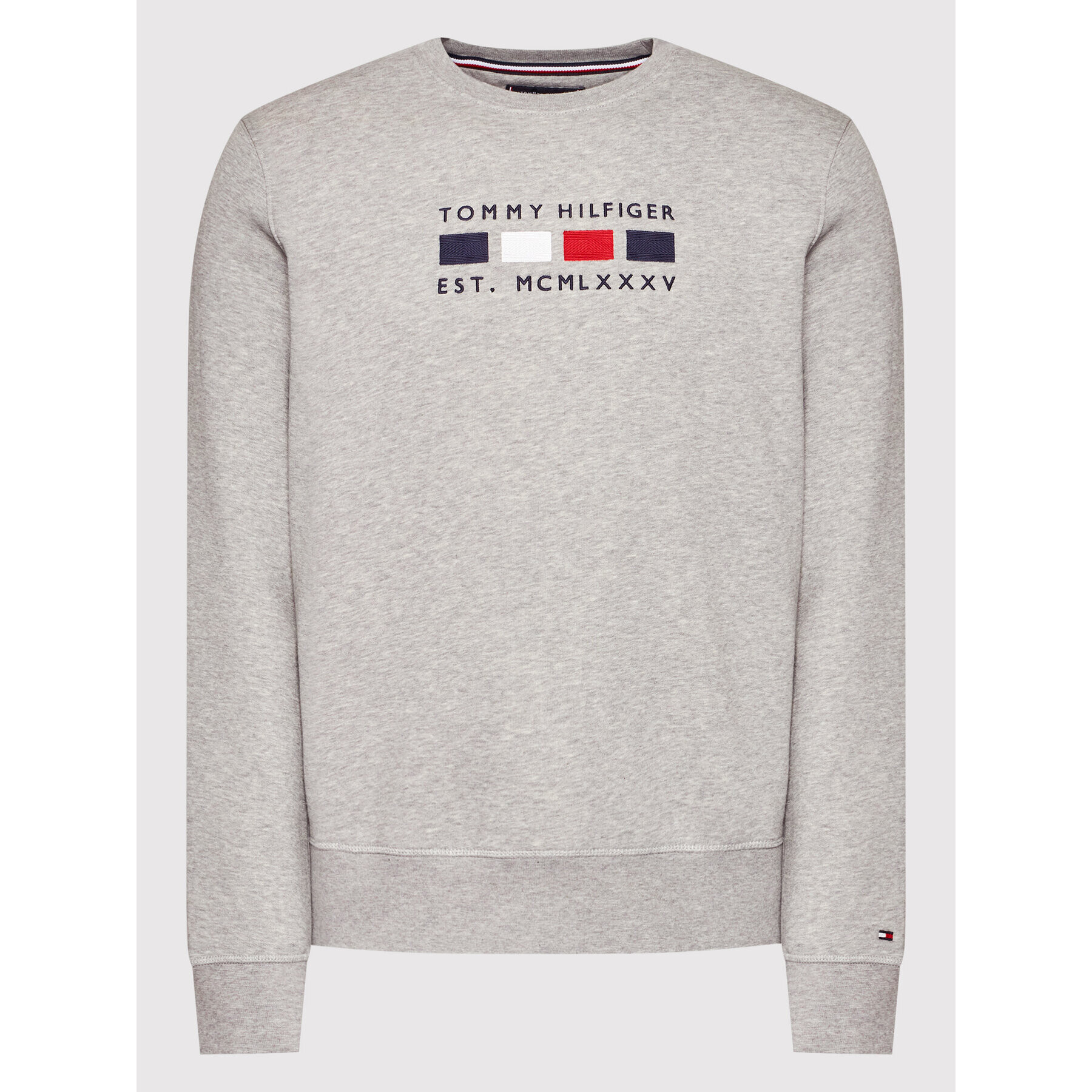 Tommy Hilfiger Суитшърт Four Flags MW0MW20133 Сив Regular Fit - Pepit.bg