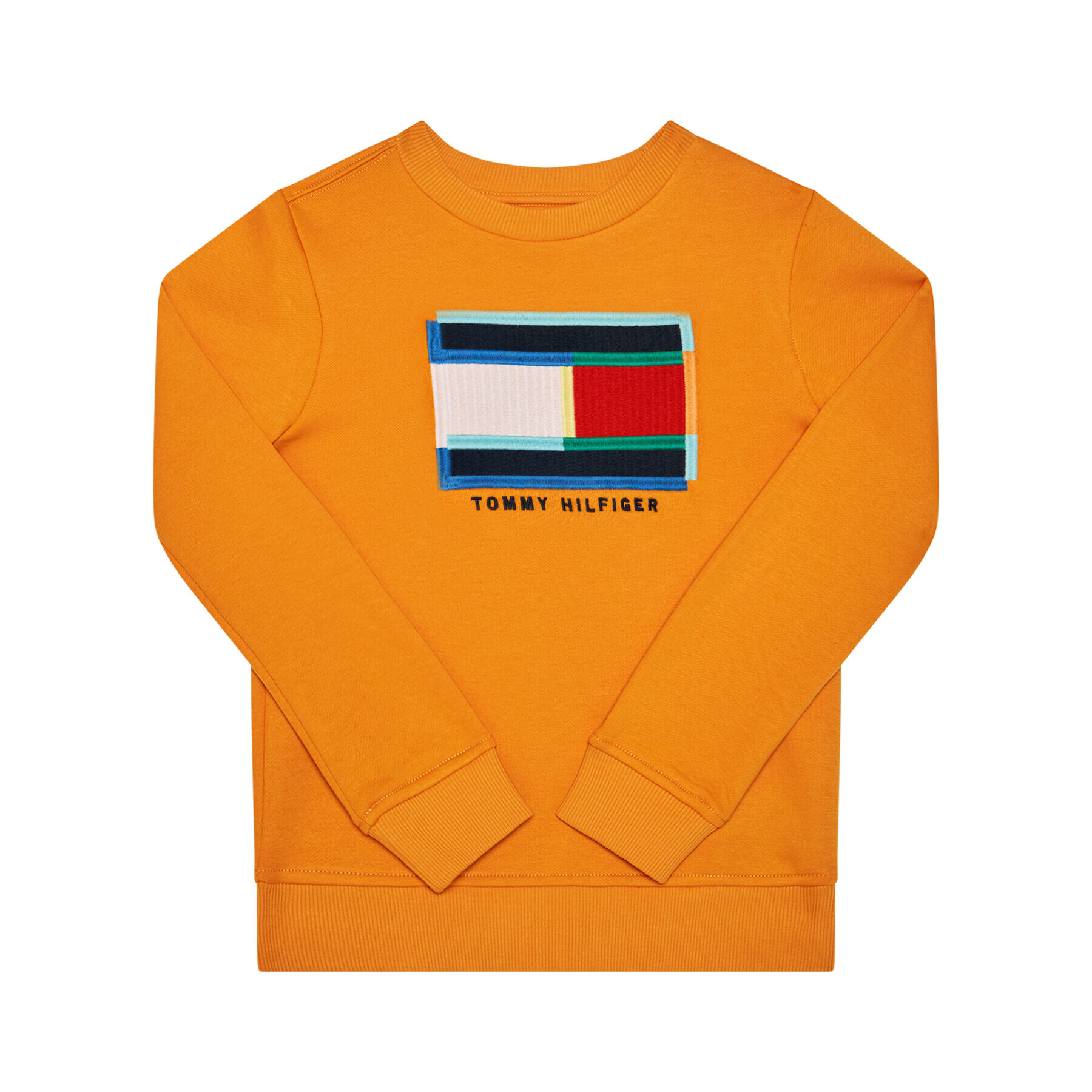 Tommy Hilfiger Суитшърт Fun Artwork Cn KB0KB05803 M Оранжев Regular Fit - Pepit.bg