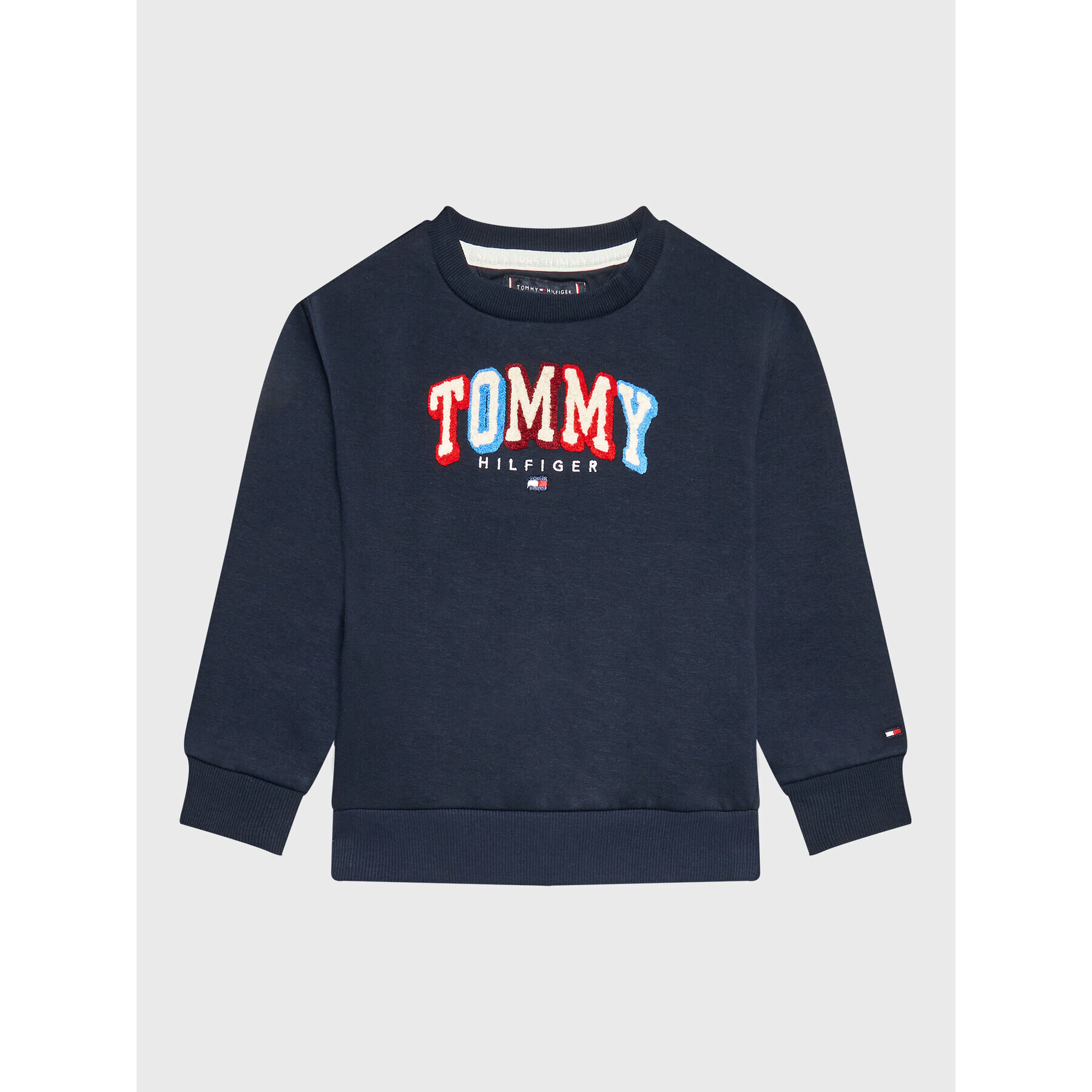 Tommy Hilfiger Суитшърт Fun Varsity KB0KB07785 Тъмносин Regular Fit - Pepit.bg