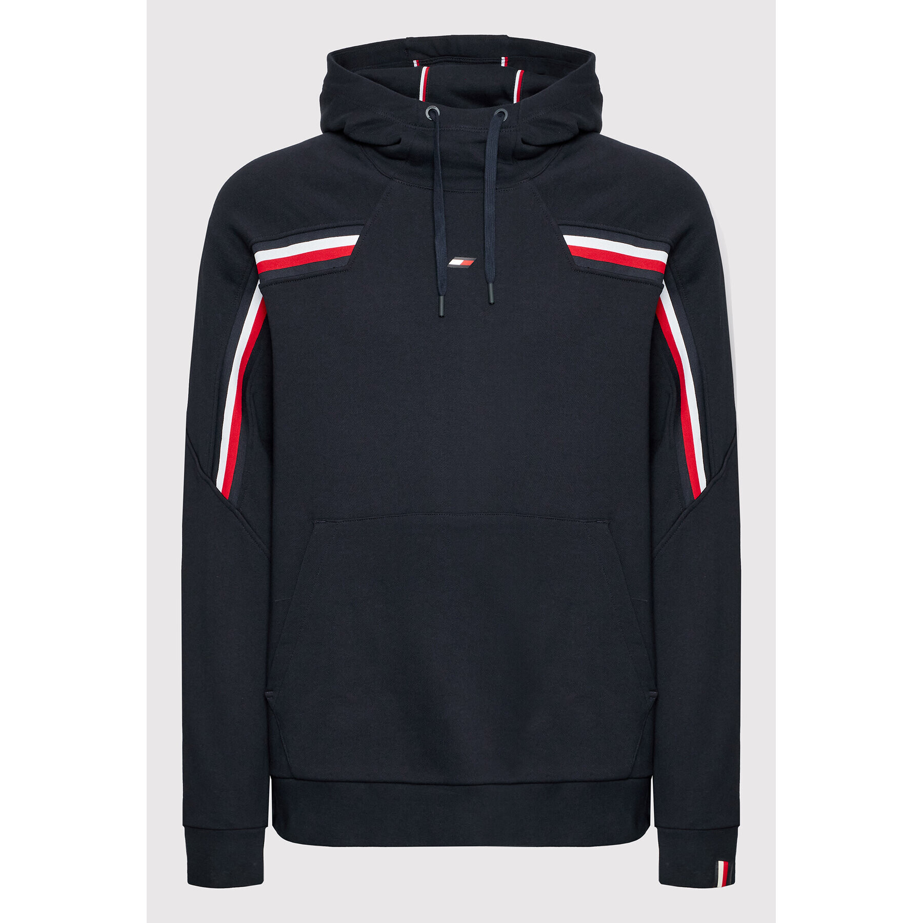 Tommy Hilfiger Суитшърт Global Stripe MW0MW25276 Тъмносин Regular Fit - Pepit.bg