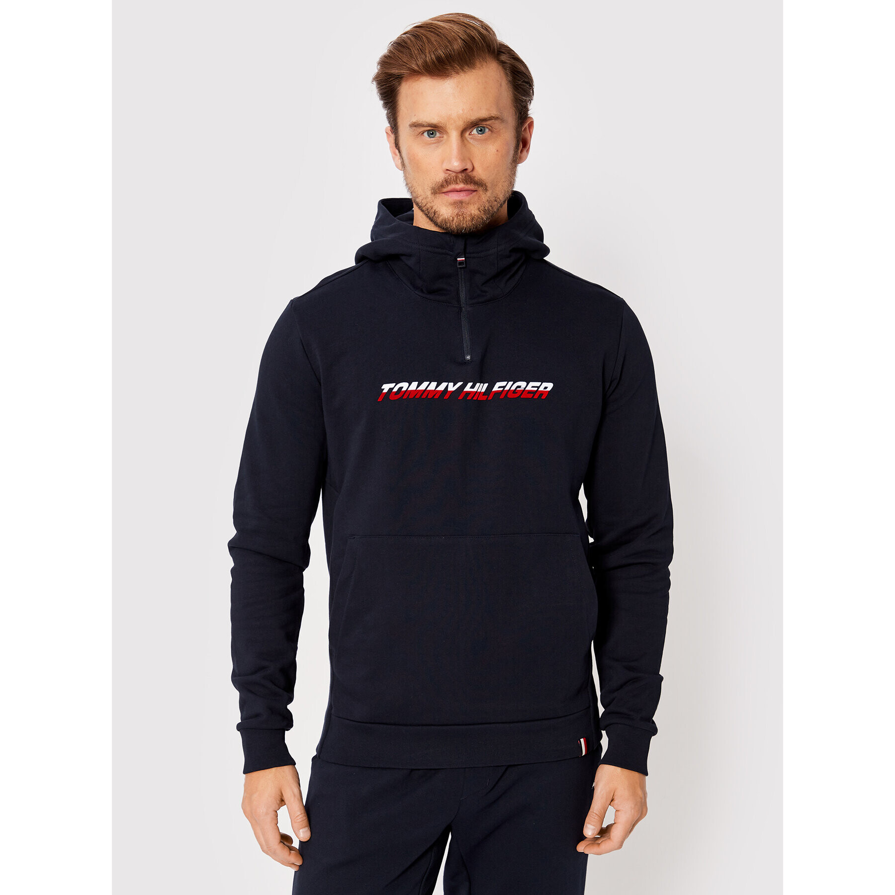 Tommy Hilfiger Суитшърт Graphic MW0MW22709 Тъмносин Regular Fit - Pepit.bg