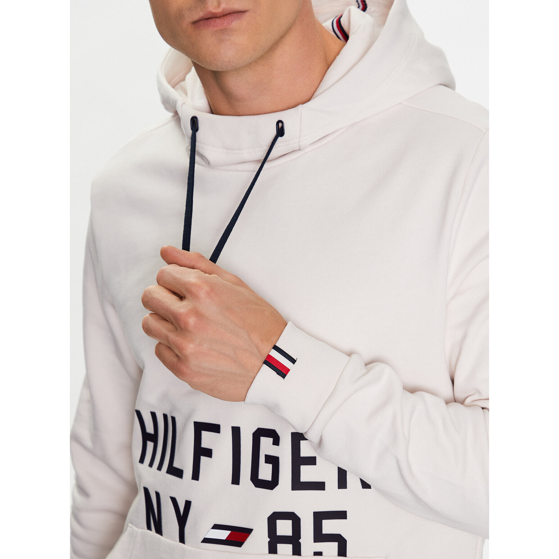 Tommy Hilfiger Суитшърт Graphic MW0MW30400 Екрю Regular Fit - Pepit.bg