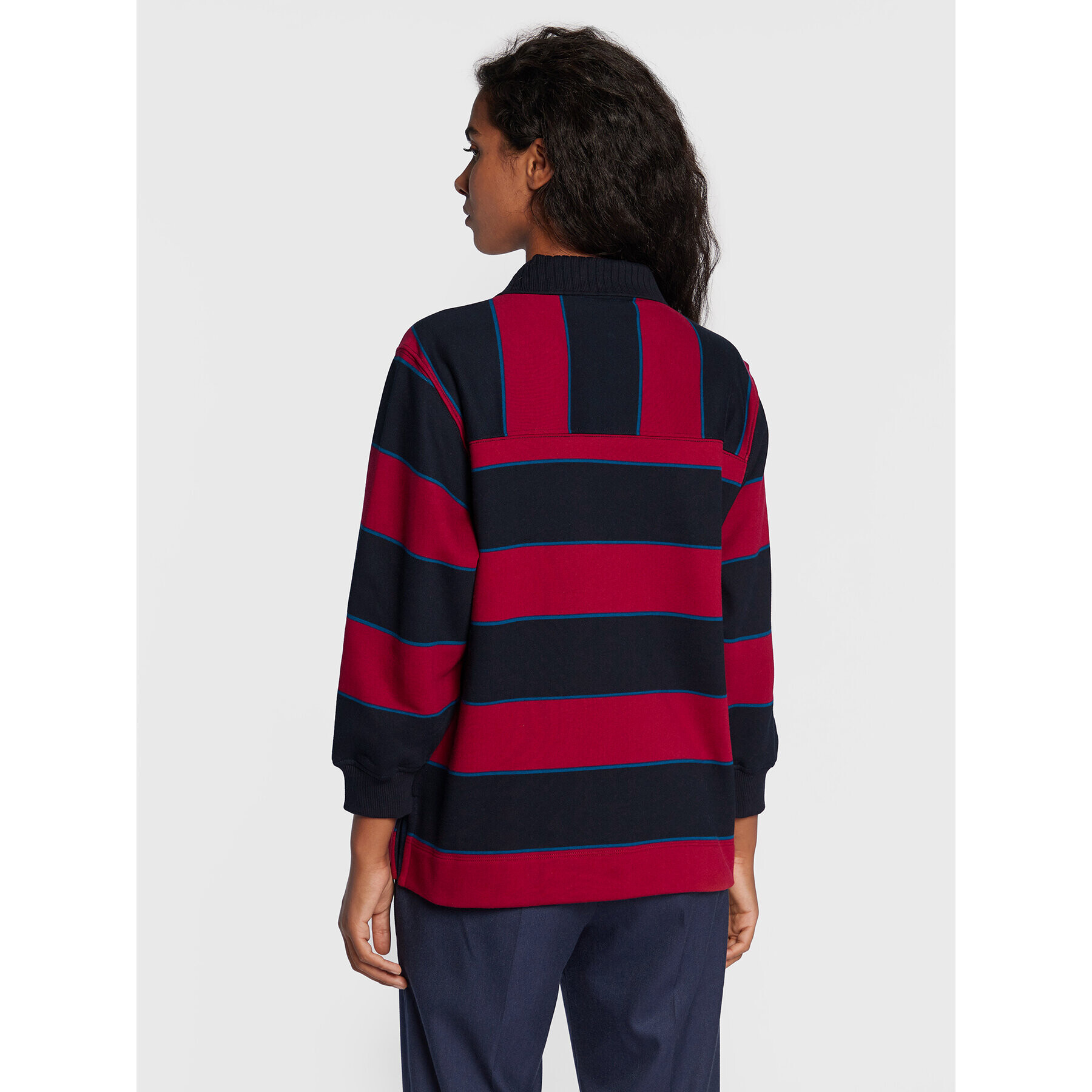 Tommy Hilfiger Суитшърт Half Zip Rugby WW0WW34698 Цветен Relaxed Fit - Pepit.bg